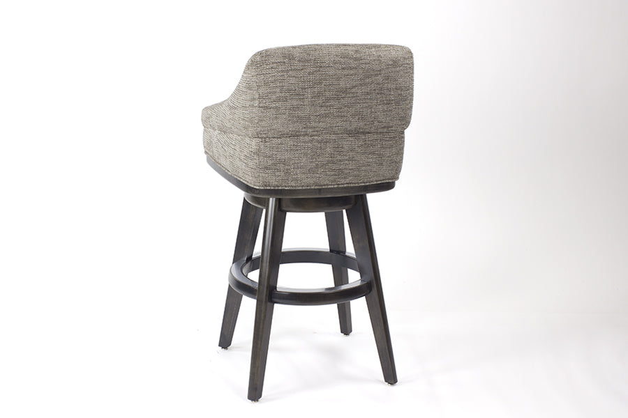 California House S7820 Bar Stool - Modern Adjustable Height Counter Stool with Back Support, Perfect for Kitchen Island, Breakfast Bar & Home Pub Decor