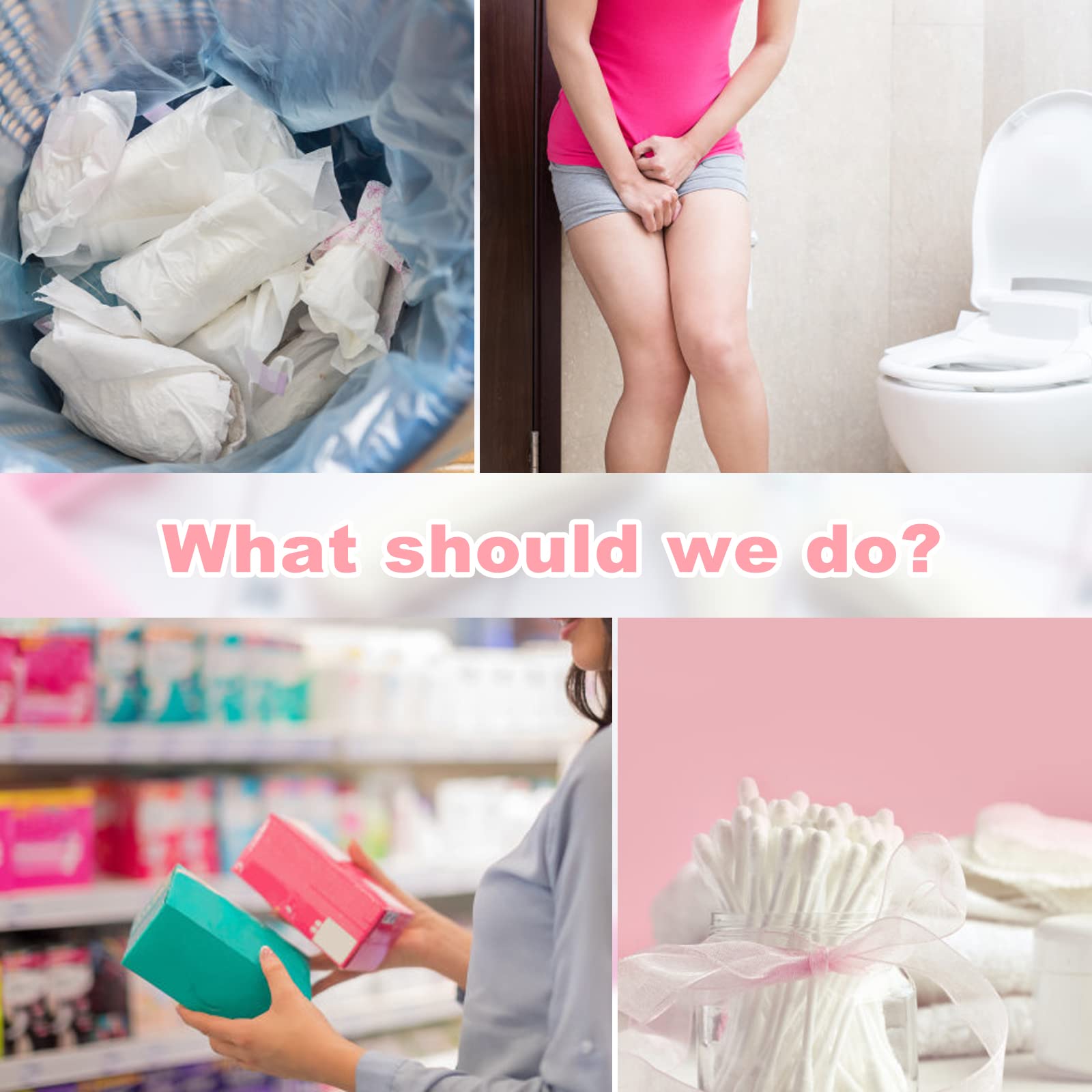 Disposable Sanitary Napkin Bags for Women - 100 Count Pink Feminine Hygiene Disposal Bags with Self-Sealing Closure | Odor Control & Privacy Protection | Perfect for Travel, Work, and Public Restrooms
