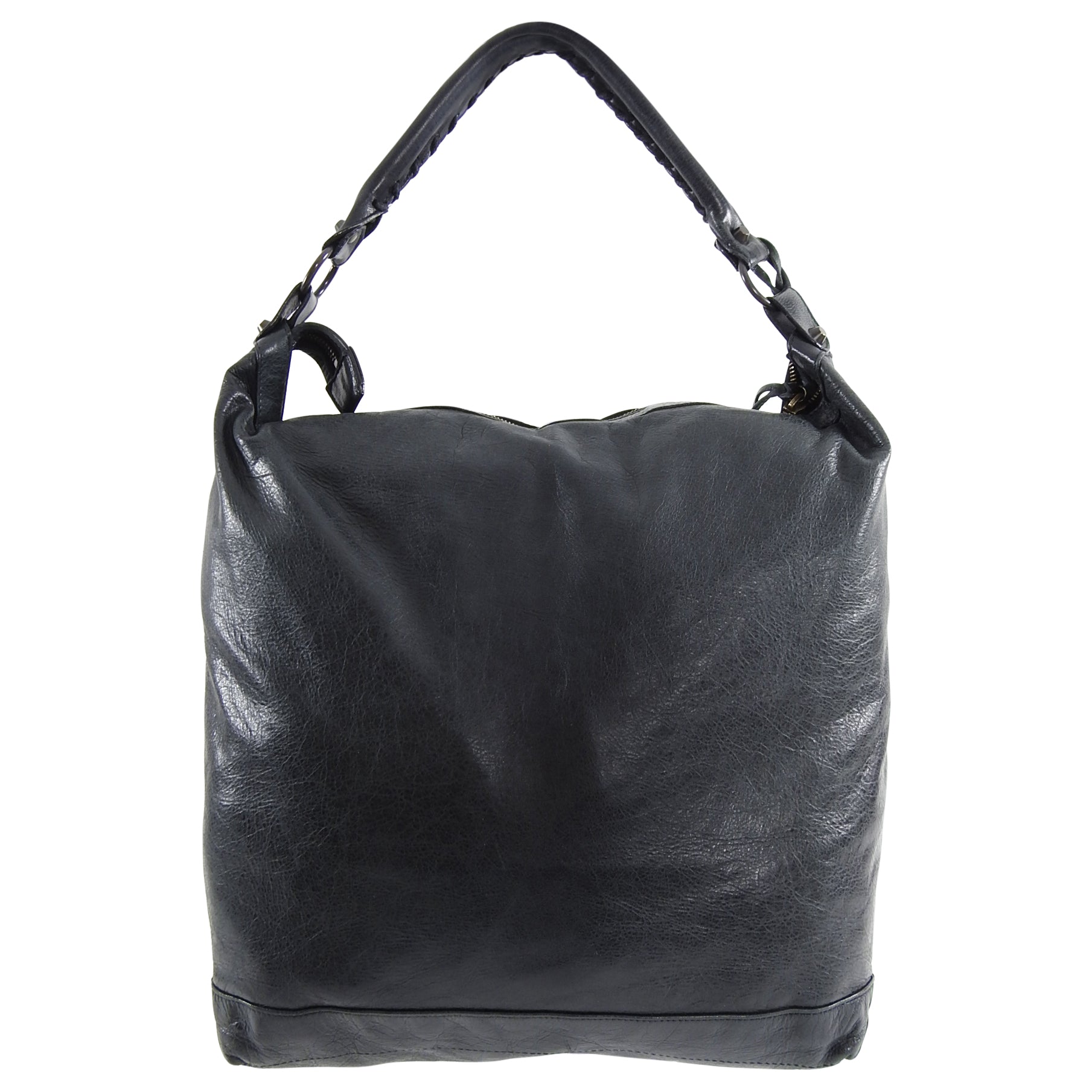 Balenciaga Chevre Leather Charcoal Ink Grey Day Bag - Stylish Crossbody Handbag for Women, Perfect for Work, Travel & Everyday Use