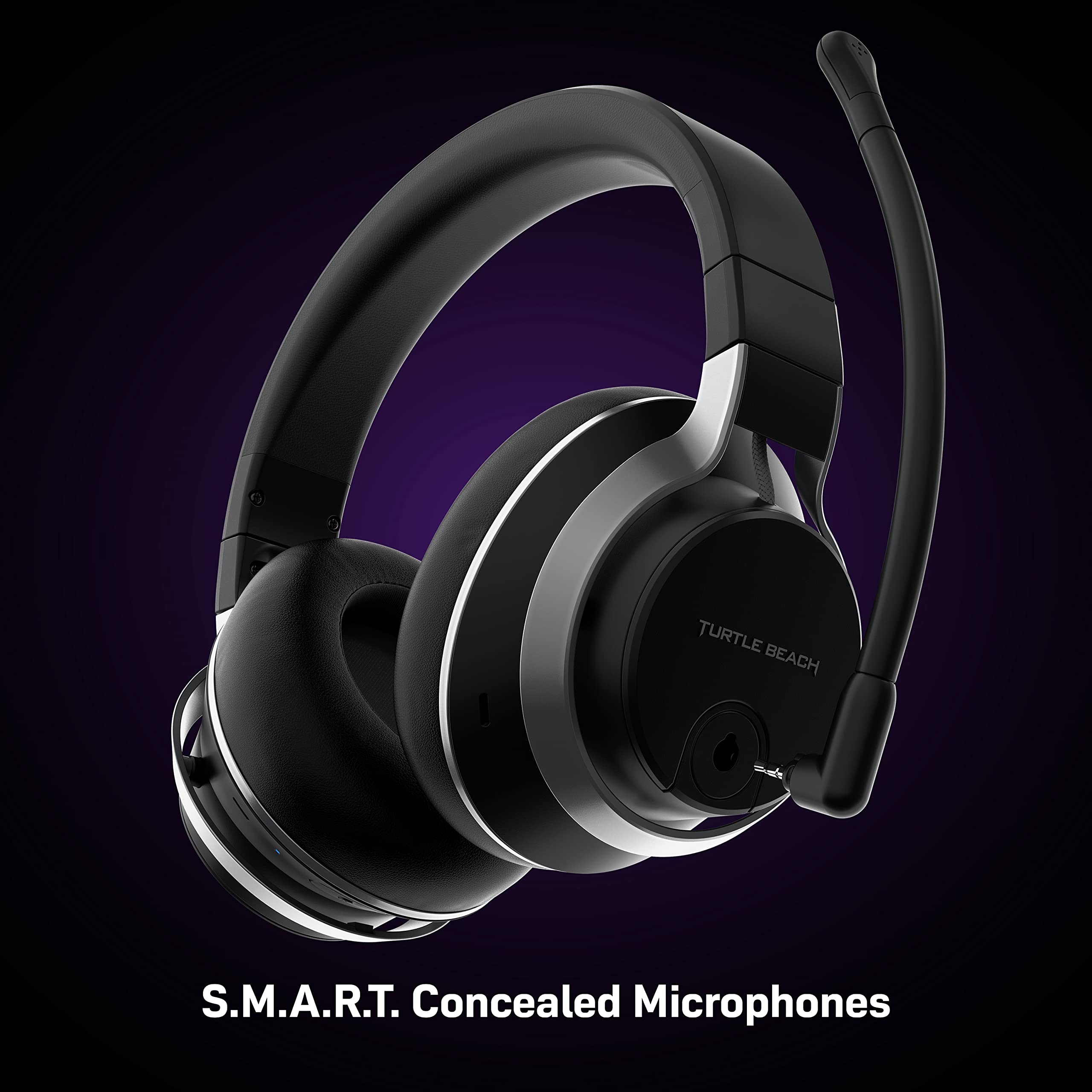 Turtle Beach Stealth Pro Wireless Gaming Headset with Noise Cancellation - Compatible with PS5, PS4, PC, Mac & Mobile Devices - Swappable Battery System - Black - Perfect for Competitive Gaming, Streaming & Late-Night Sessions