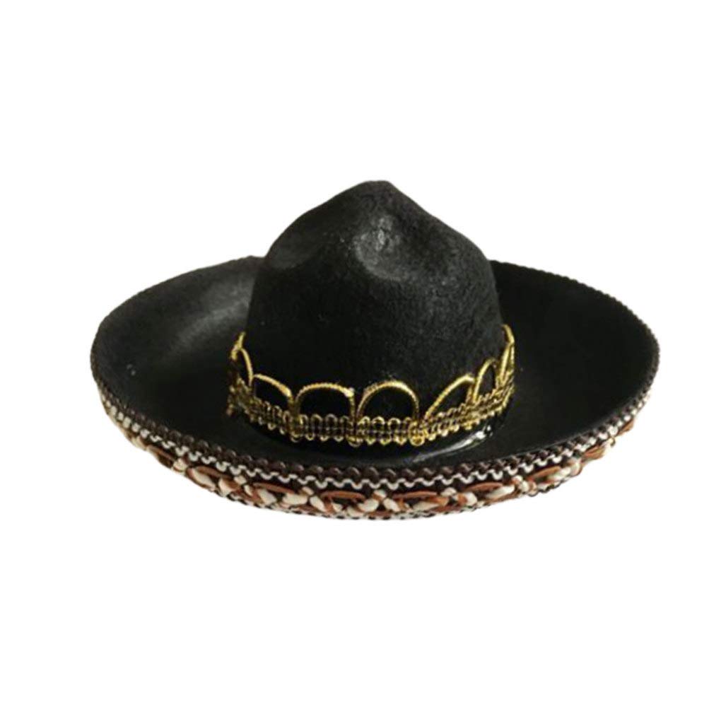 NUOBESTY Mini Straw Sombrero Hat for Dogs - Mexican Party Hat for Chihuahua, Puppy & Cat - Cinco de Mayo Pet Costume & Cosplay Accessory - Perfect for Mexican Fiesta, Halloween & Pet Photo Shoots