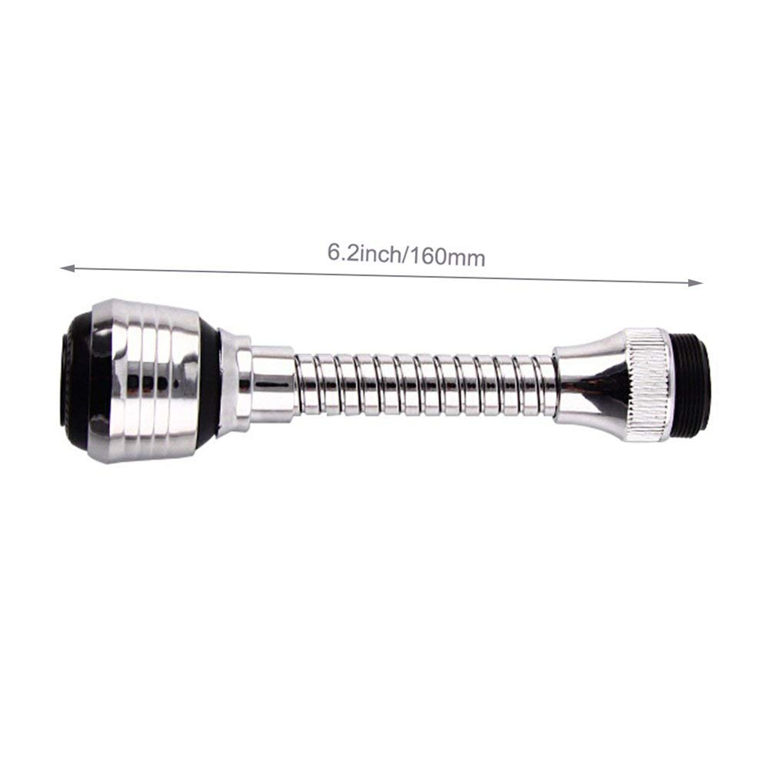 360° Swivel Kitchen Faucet Sprayer Replacement - Universal Threaded Attachment for Kitchen Sink & Laundry Sink (1-Pack) | Perfect for Washing Dishes, Cleaning Vegetables & Household Chores
