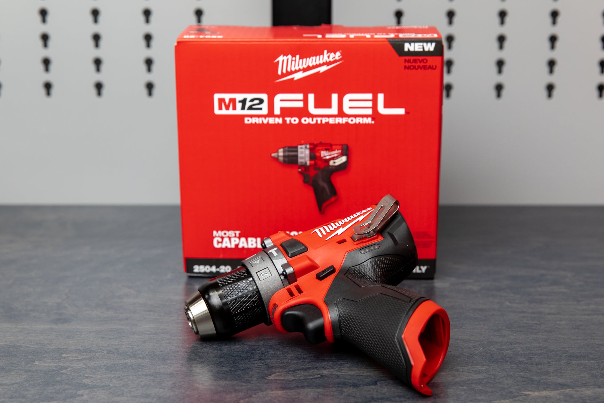 Milwaukee M12 FUEL 12V Cordless Hammer Drill Kit with Battery & Charger - Powerful & Compact for DIY Projects, Home Repairs, and Construction Work