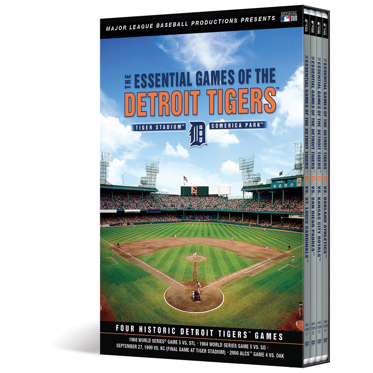 Detroit Tigers Essential Games DVD - Classic MLB Baseball Highlights & Full Matches Collection - Perfect for Fans, Collectors, and Sports Enthusiasts