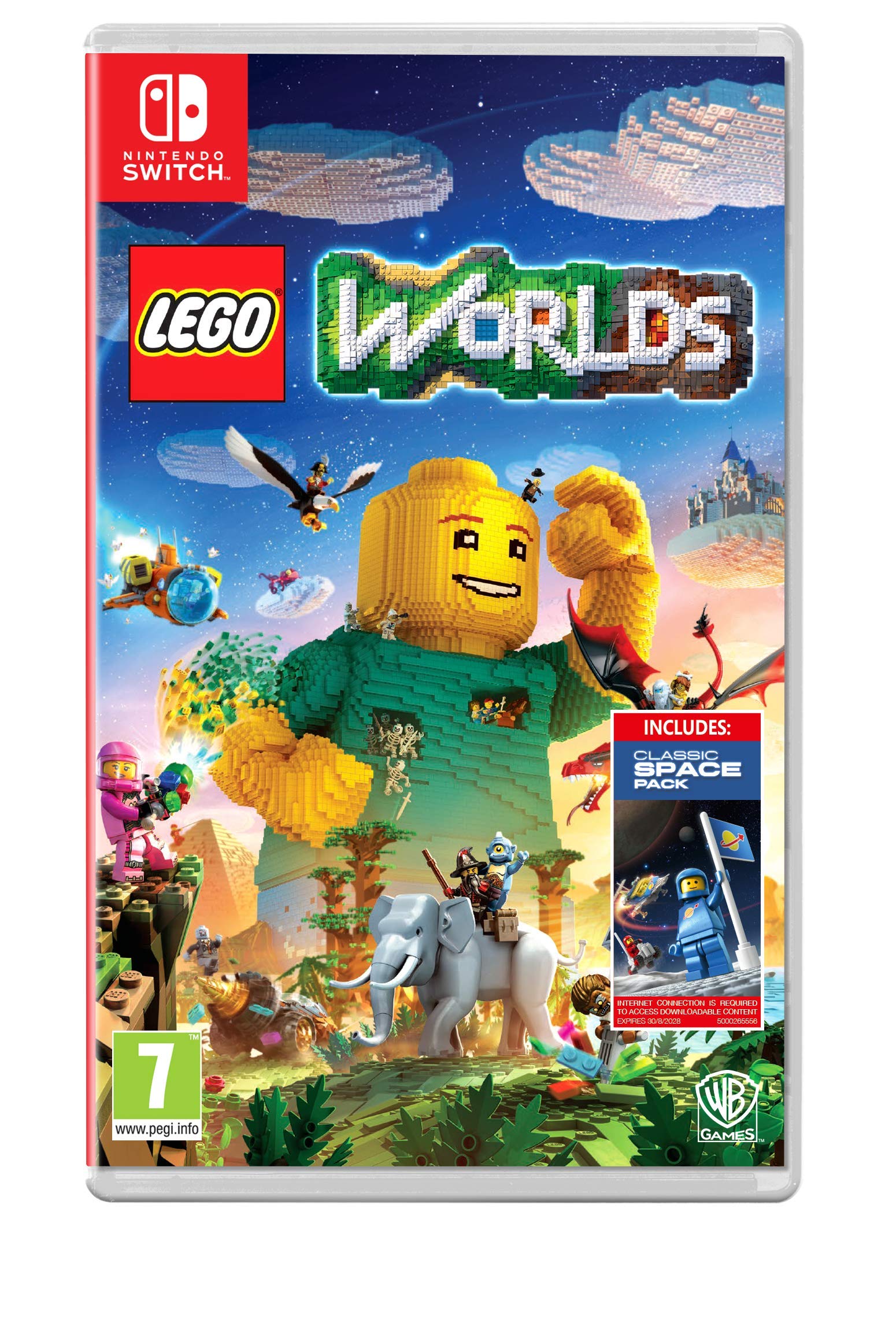Lego Worlds - Nintendo Switch Game with Exclusive Amazon DLC | Build & Explore Virtual Worlds | Perfect for Kids & Family Game Night