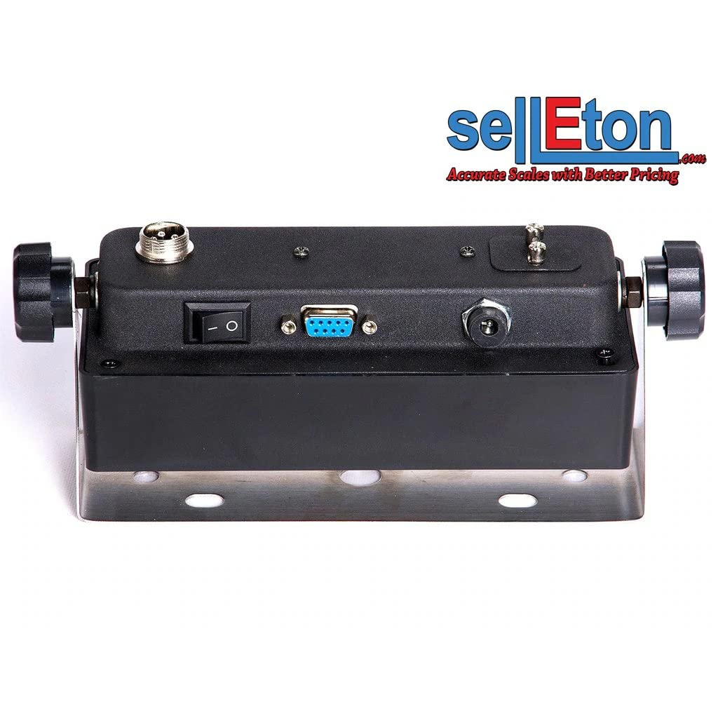 SELLETON PS-IN202 NTEP Legal for Trade LCD Indicator with RS-232 Port & 15' Cable - Compatible with All Floor Scales | Perfect for Industrial Weighing, Warehousing, and Shipping Applications