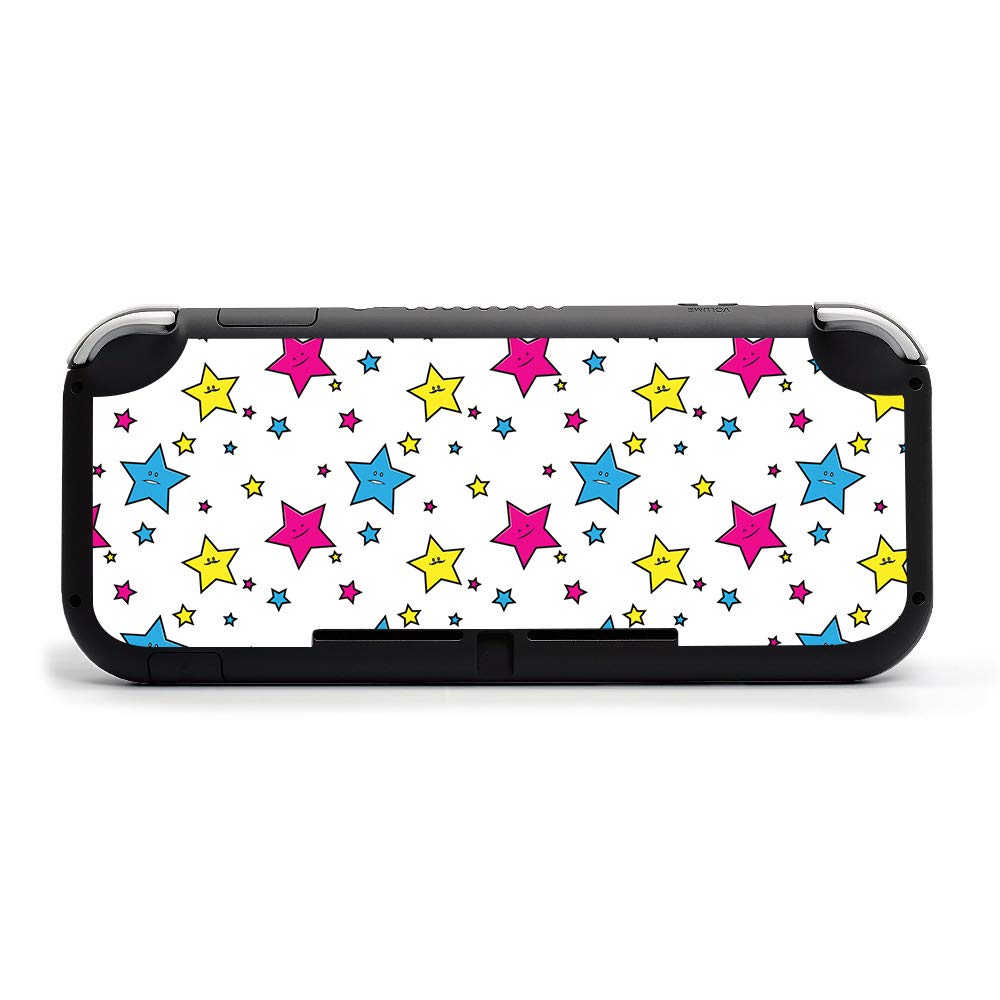MightySkins Vinyl Decal Wrap Cover for Nintendo Switch Lite - Smiley Stars Design | Protective & Durable Skin | Easy to Apply & Remove | Made in USA | Perfect for Gaming, Travel & Personalization