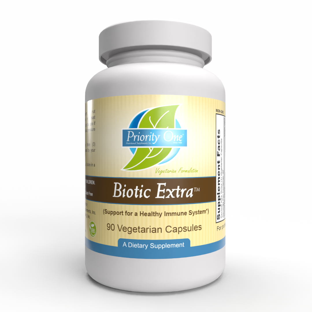 Biotic Extra™ Immune Support Supplement (90 Vegetarian Capsules) - Mushroom Blend with Vitamins & Minerals for Stronger Immunity | Daily Wellness & Immune Booster for Adults