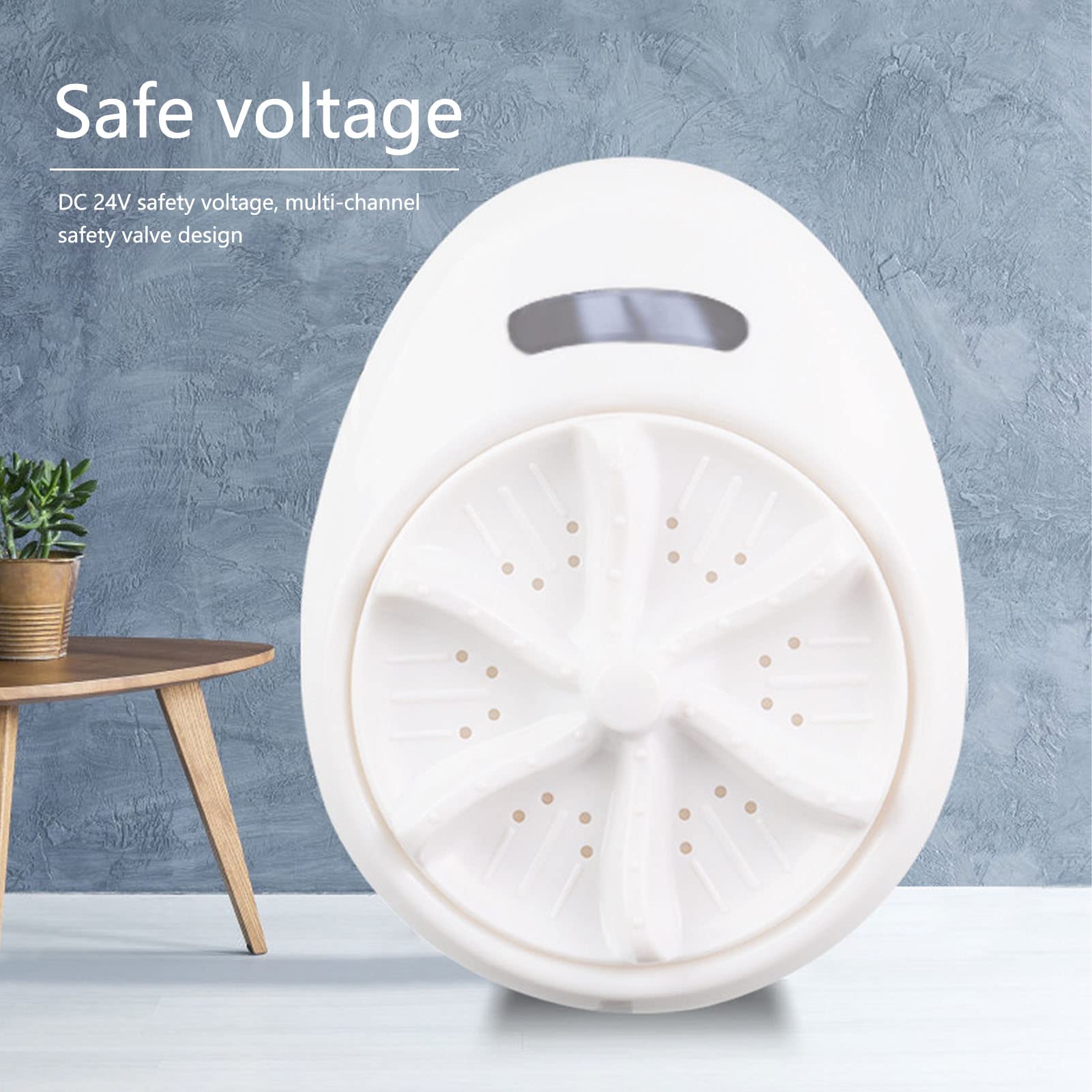 Mini Washing Machine Portable - 120W 100-240V 50/60Hz ABS 3-in-1 Ultrasonic Turbine Washer with US Plug | Compact Laundry Solution for Travel, Business Trips, College Dorms & Small Apartments | Perfect for Clothes, Underwear & Light Fabrics