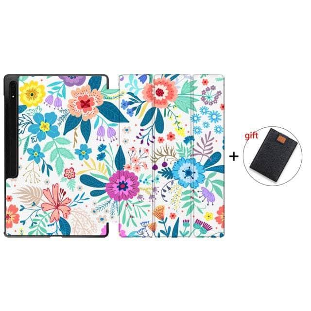 MTT 2022 Galaxy Tab S8 Plus X800 Tri-Fold Stand Case - Premium Protective Cover with Auto Sleep/Wake for Samsung Tablet - Perfect for Work, Travel & Home Entertainment