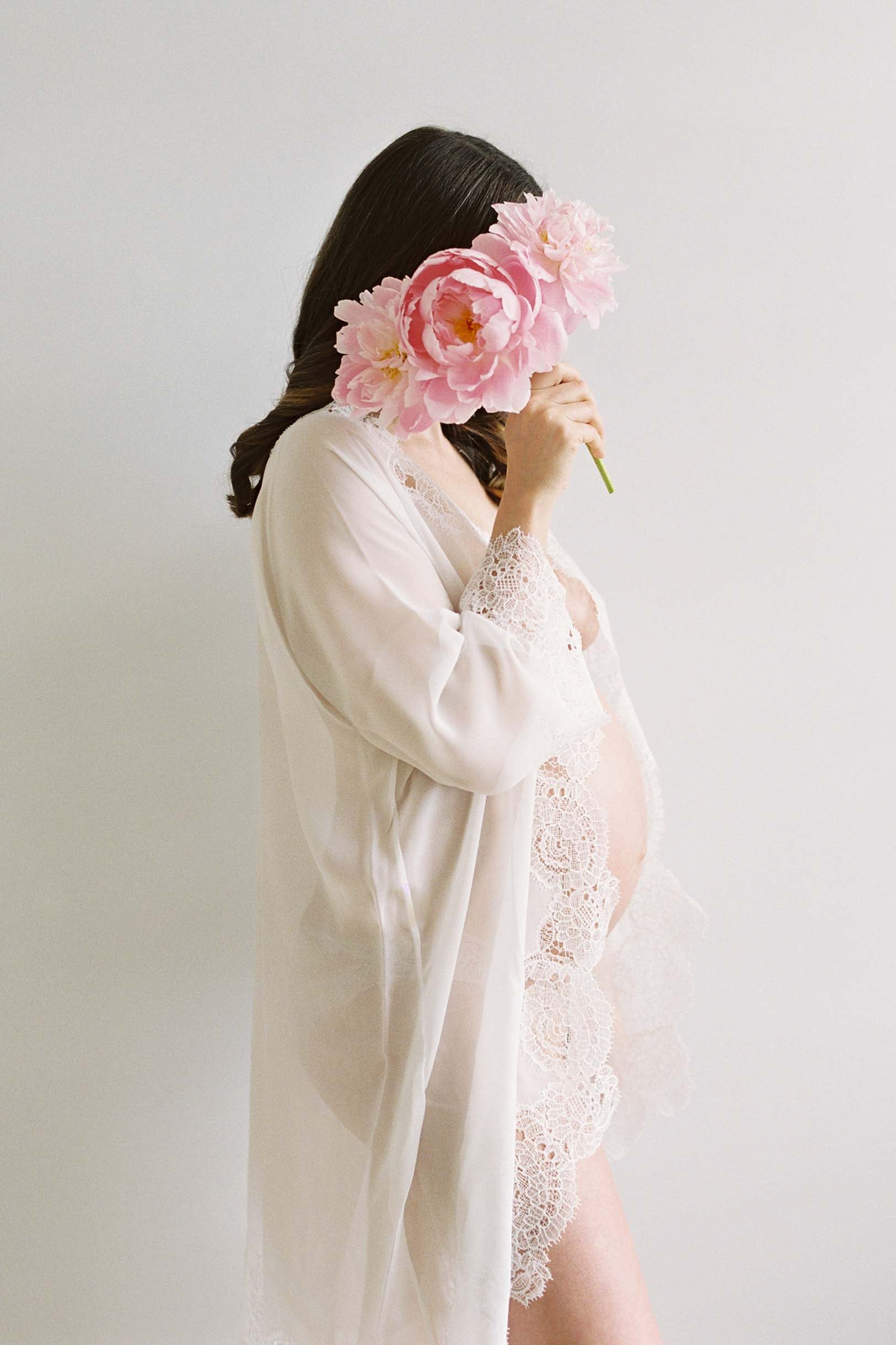 Olivia Macrame Lace and Silk Chiffon Robe - Elegant Bridal Loungewear & Wedding Nightgown for Women - Perfect for Honeymoon, Bridal Shower, and Spa Days