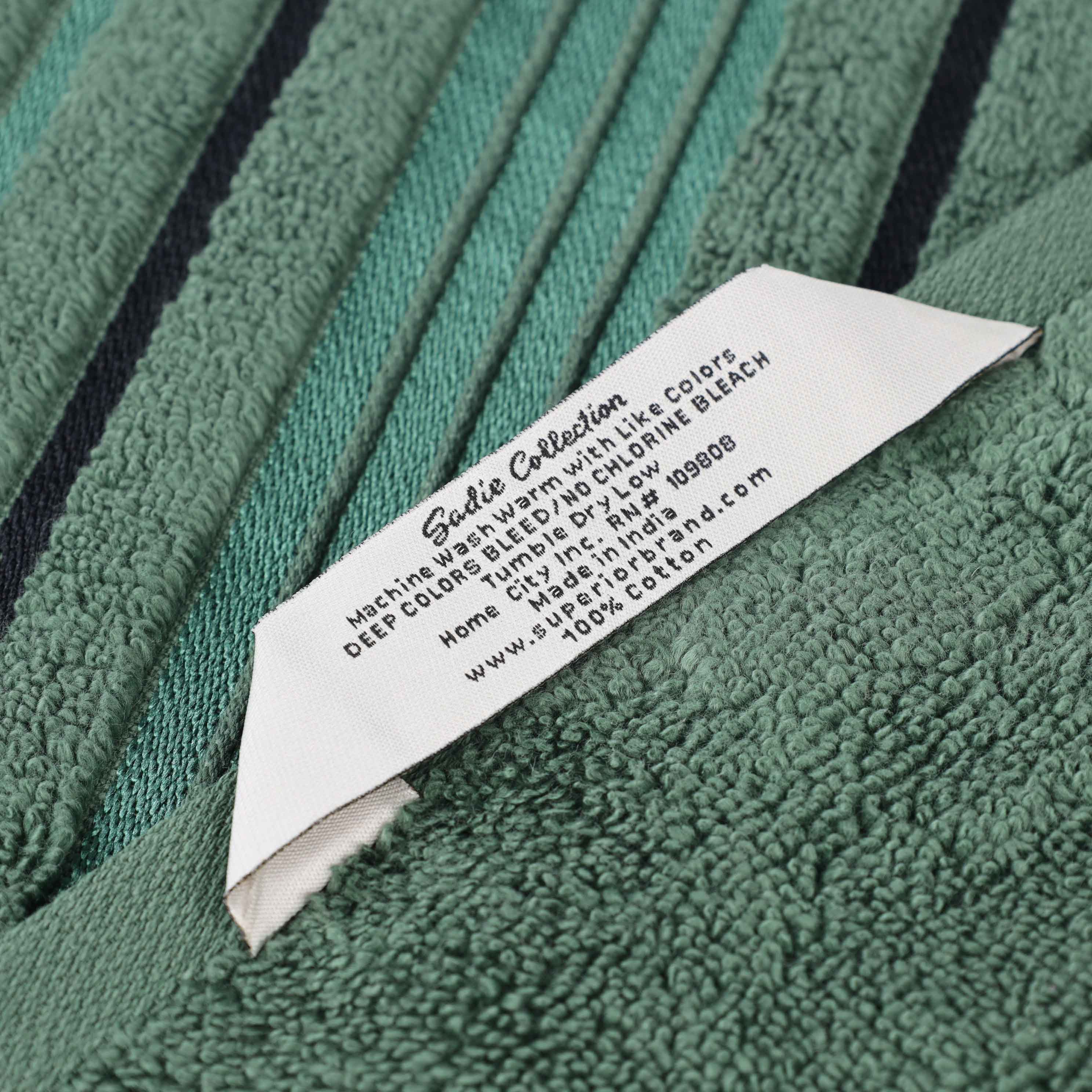 Sadie 100% Cotton Face Towel Set - 12 Pack Zero Twist Solid & Jacquard Floral Bath Towels for Spa, Gym, Travel & Home Use