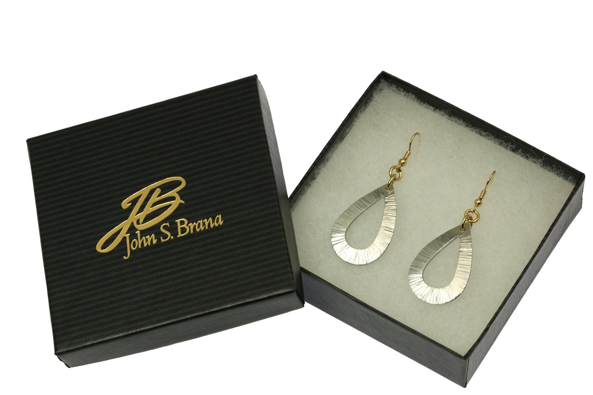 Chased Aluminum Open Teardrop Earrings - Lightweight Dangle Earrings for Women, Boho Chic Jewelry for Everyday Wear | Perfect for Parties, Weddings & Casual Outfits