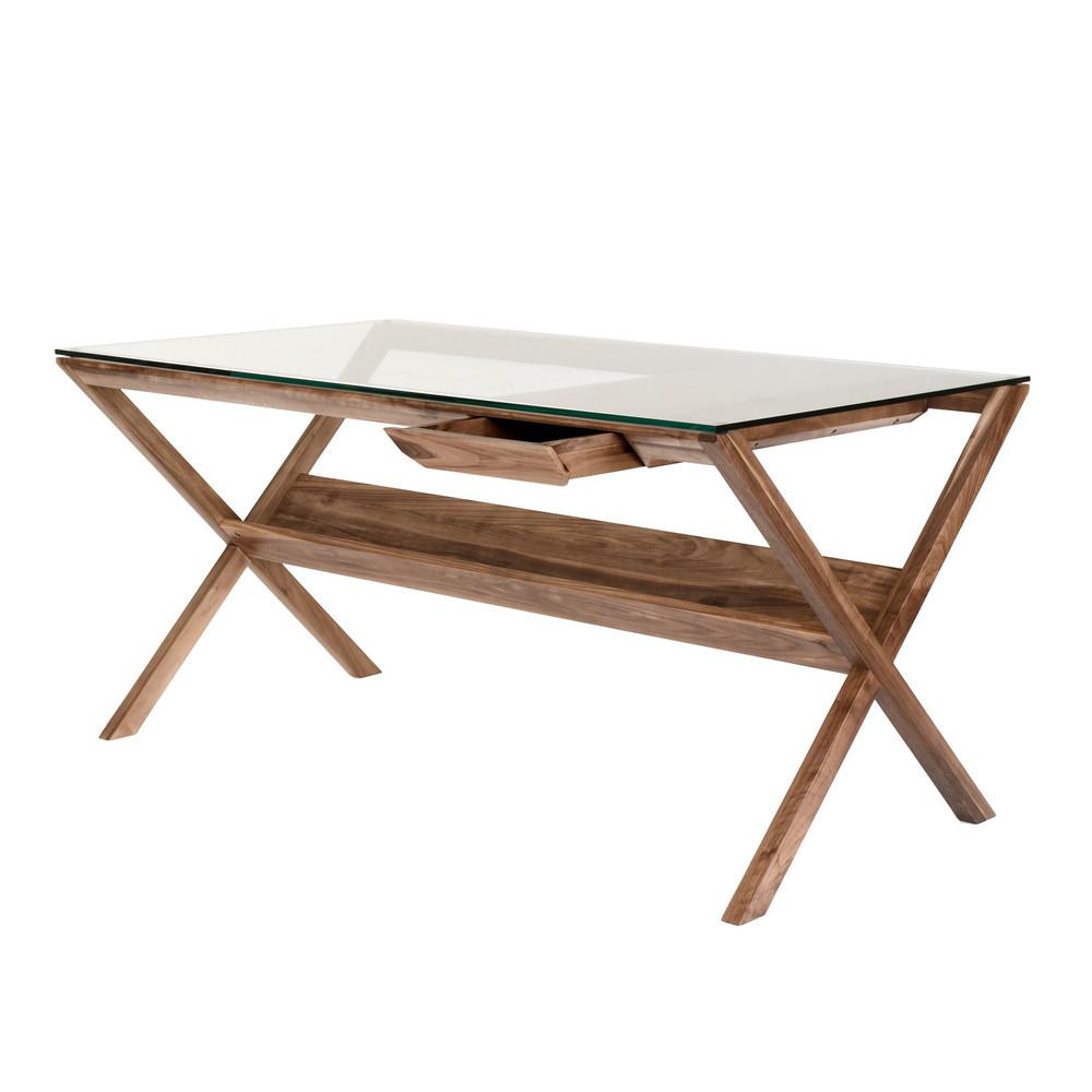 Modern Covet Desk by Case Furniture - Stylish Home Office Desk for Work & Study - Perfect for Small Spaces & Minimalist Decor