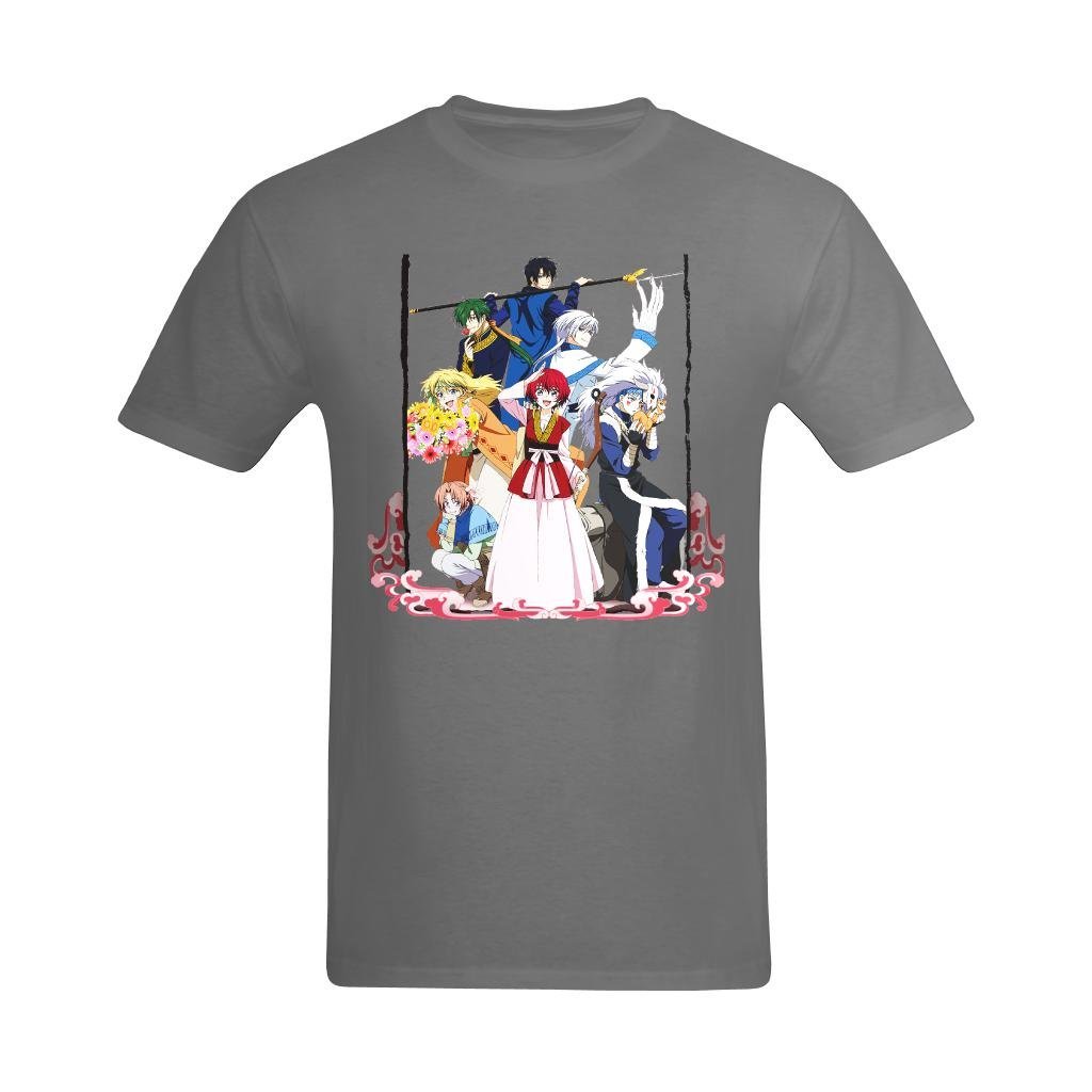 Men's Akatsuki No Yona Anime Graphic T-Shirt - Japanese Cartoon Art Design Comfortable Cotton Tee US Size Small for Casual Wear & Cosplay
