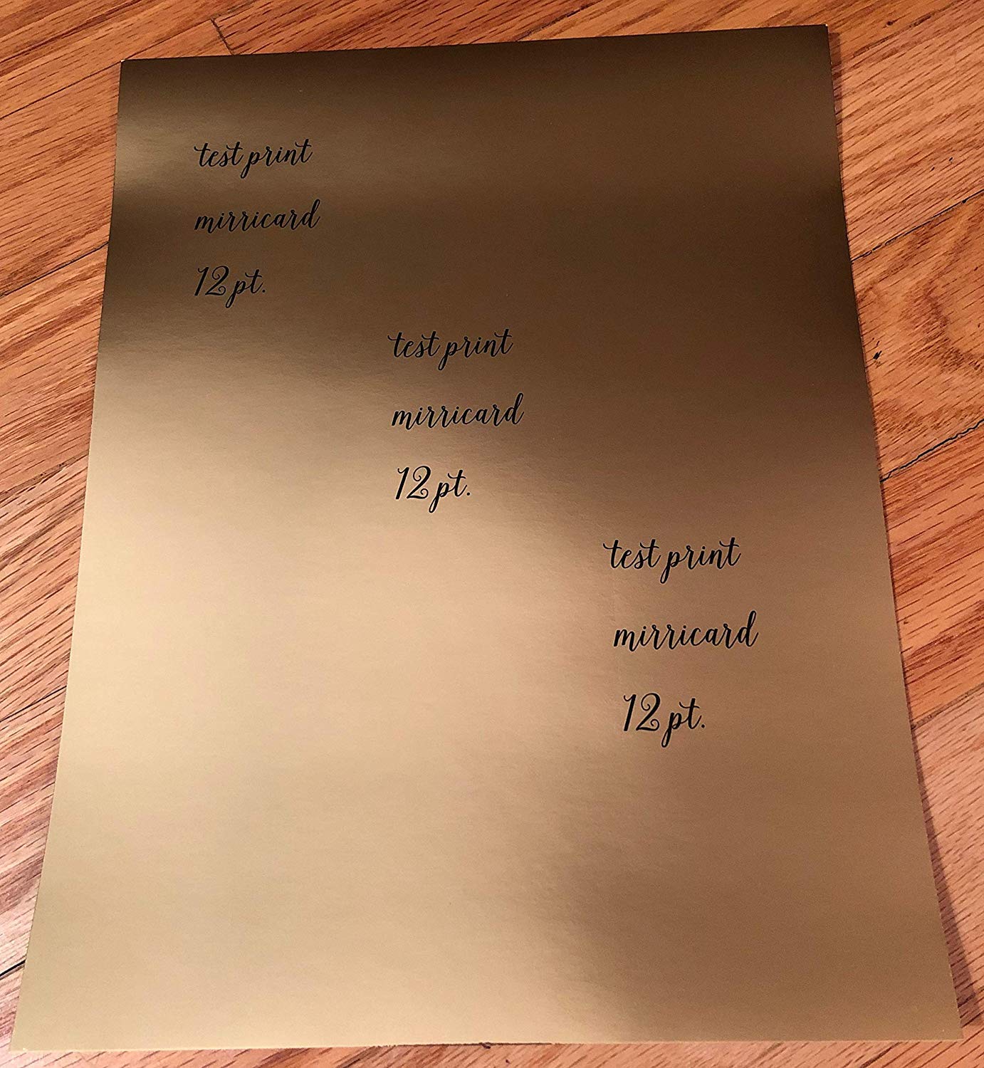 Premium Mirror Rose Gold Cardstock - 8.5 x 11 Inches, 12 Pt. / 270 GSM Reflective Paper - 10 Sheets for Scrapbooking, Invitations, DIY Crafts & Home Decor