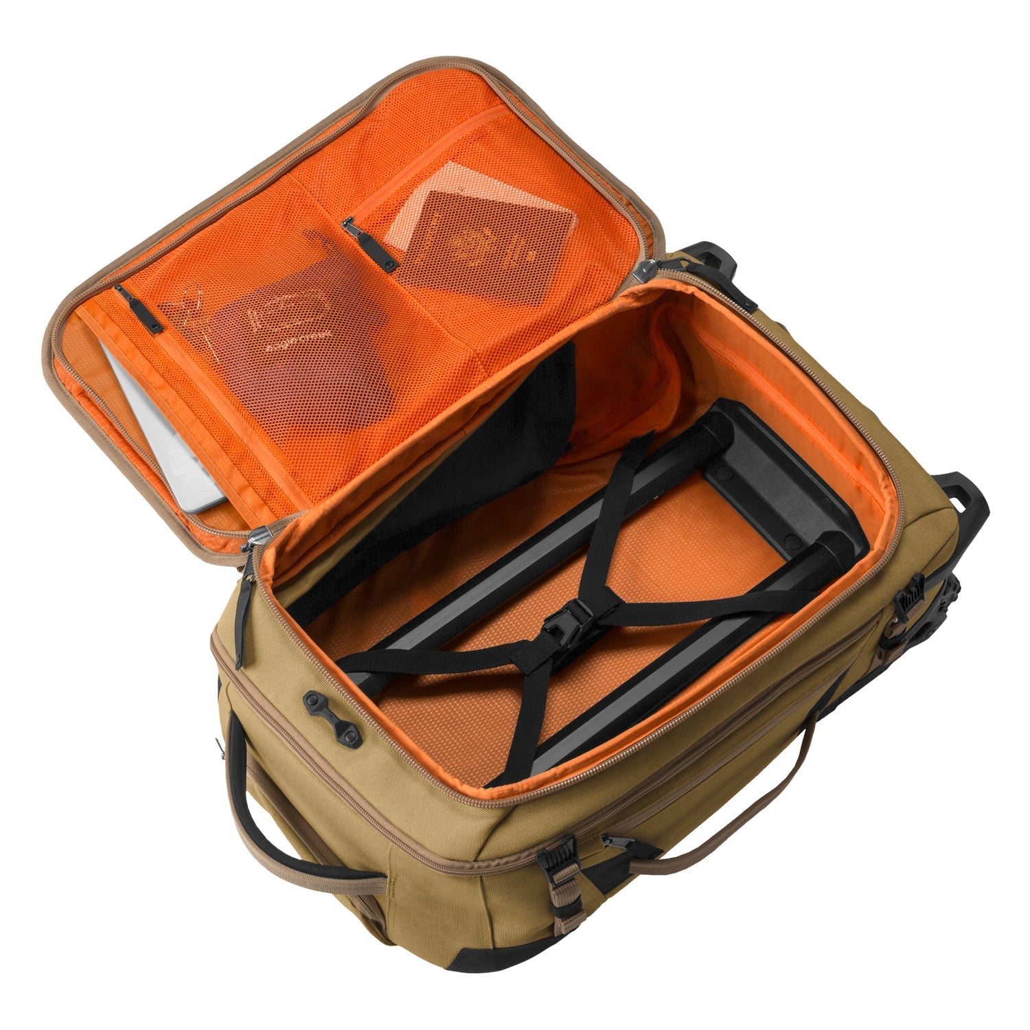 Eagle Creek Gear Warrior XE 2 Wheel Convertible Carry On Luggage - Durable Expandable Travel Suitcase for Business Trips & Weekend Getaways