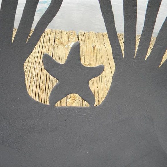Barefoot Beach Wood Burning Fire Pit Art - Outdoor Patio & Backyard Fireplace for Camping, Beach, and Garden Gatherings