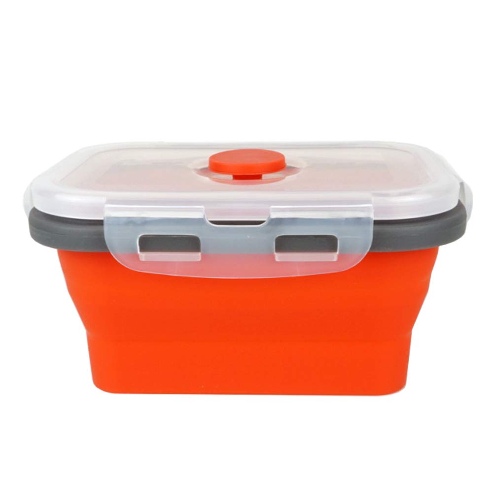 ECOmorning 3-Piece Collapsible Silicone Food Storage Containers Set with Airtight Lids - Microwave, Freezer & Dishwasher Safe (350ML) - Perfect for Meal Prep, Lunch Box & Leftovers Storage