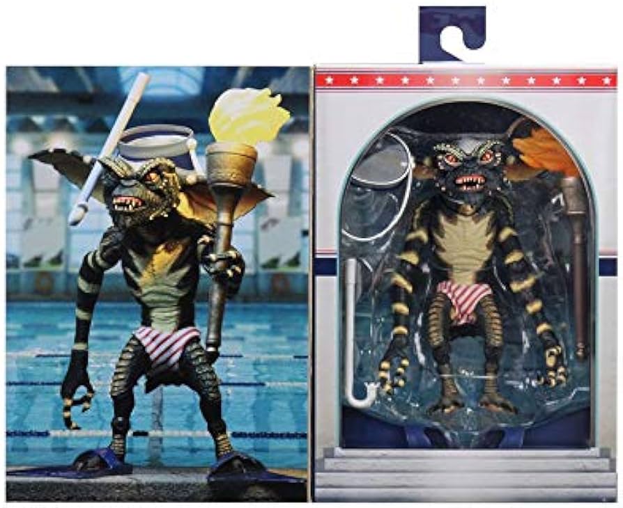 NECA SDCC 2020 Exclusive Gremlins Action Figure - Unofficial Summer Games Edition | Collectible Toy for Fans & Display