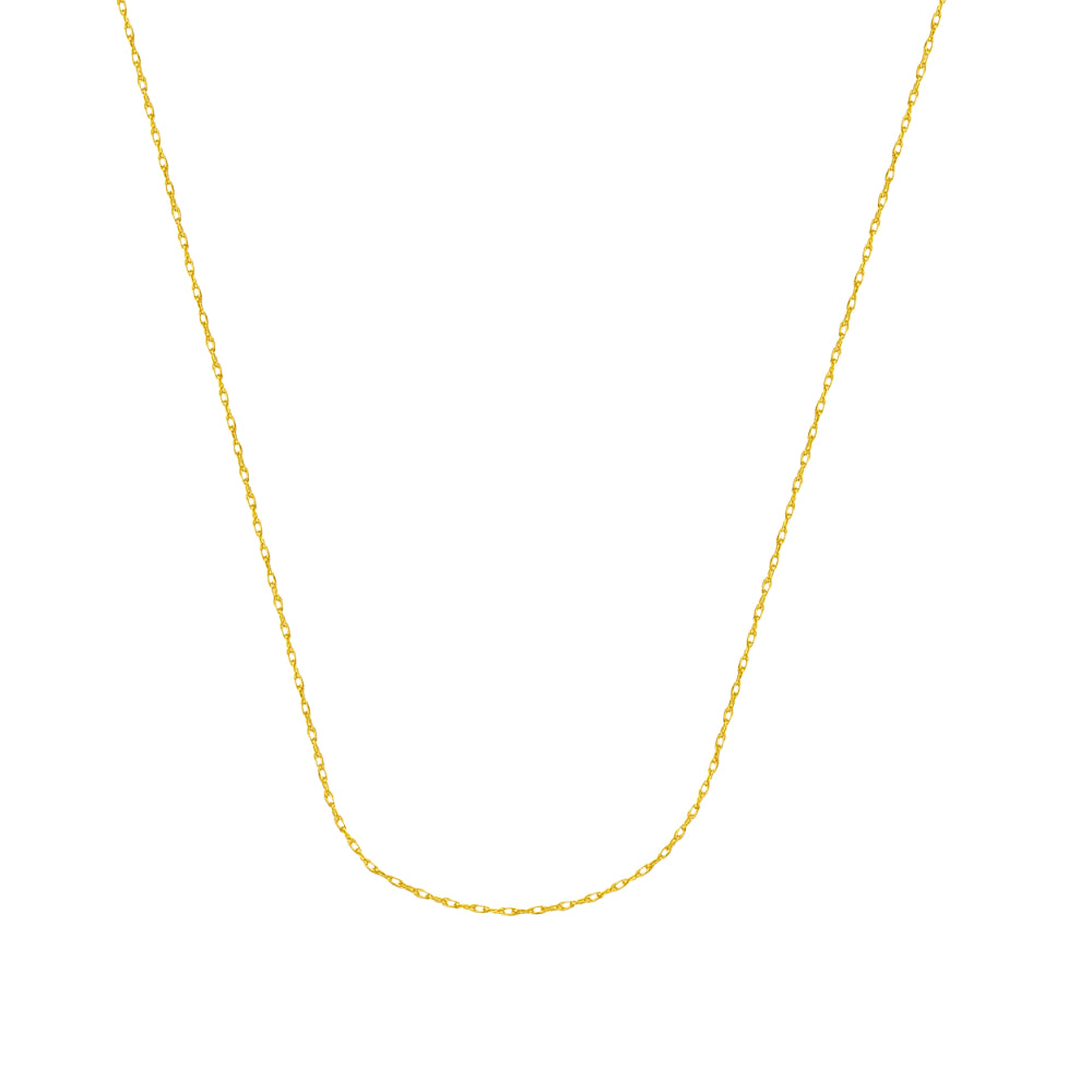 14Kt Gold Rope Chain Necklace - 18 Inch Solid Gold Rope Chain for Men & Women - Perfect for Layering, Gifting & Everyday Wear