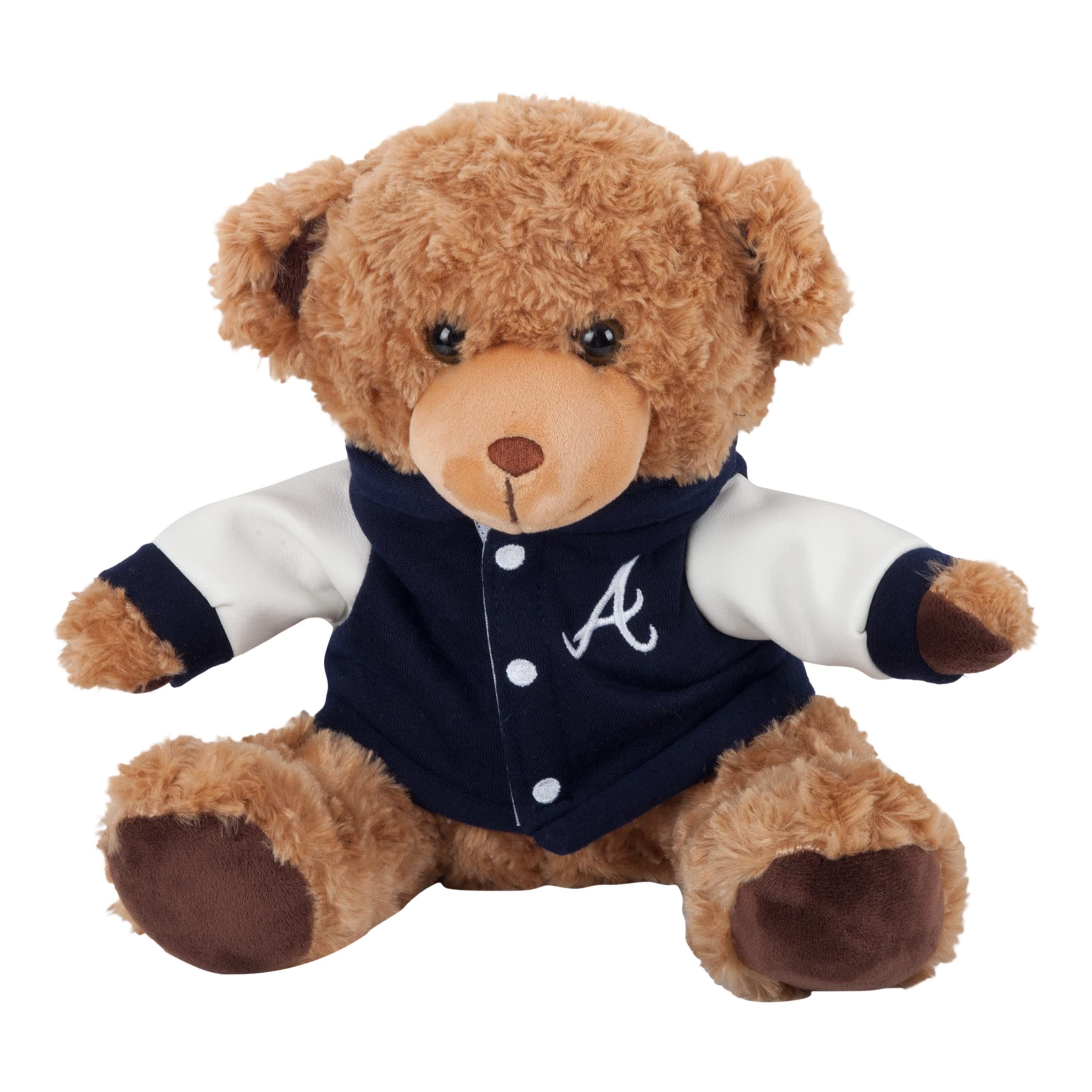 Atlanta Braves 2021 World Series Champions Plush Teddy Bear - Officially Licensed MLB Baseball Fan Gift for Kids & Adults - Perfect for Bedroom Decor, Game Day Souvenirs, and Sports Memorabilia Collection