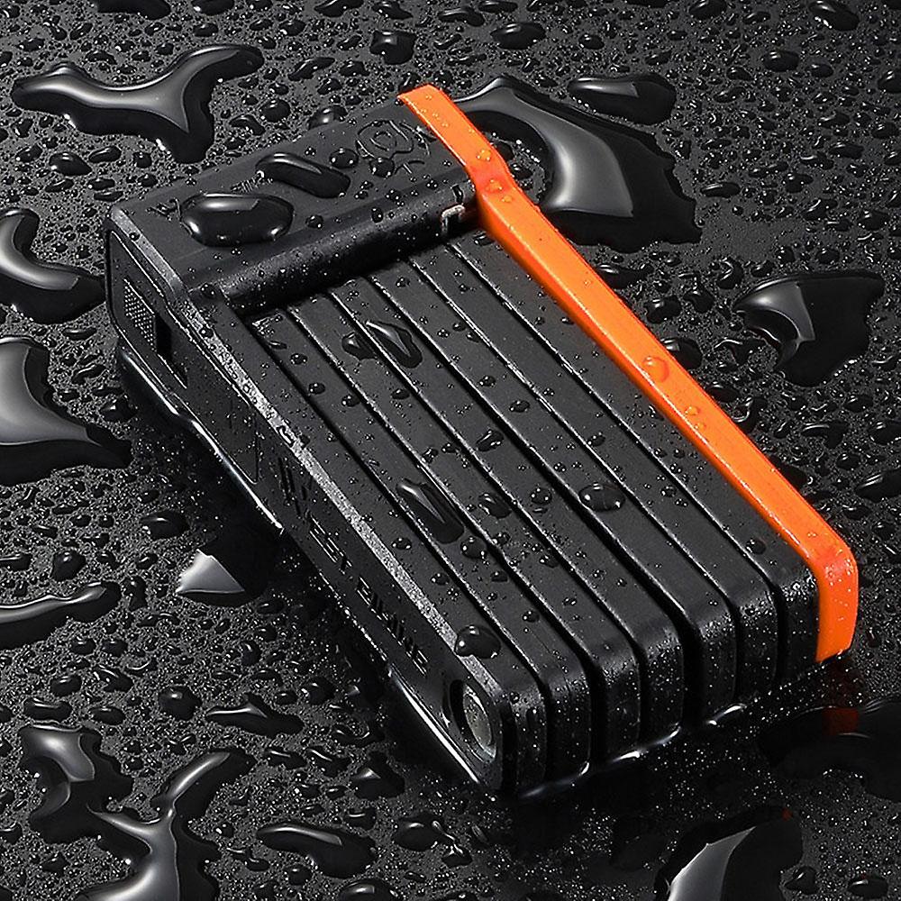 Secure & Portable WB Compact Folding Bike Lock - Lightweight Anti-Theft Bicycle Lock for Commuting, Travel & Outdoor Cycling