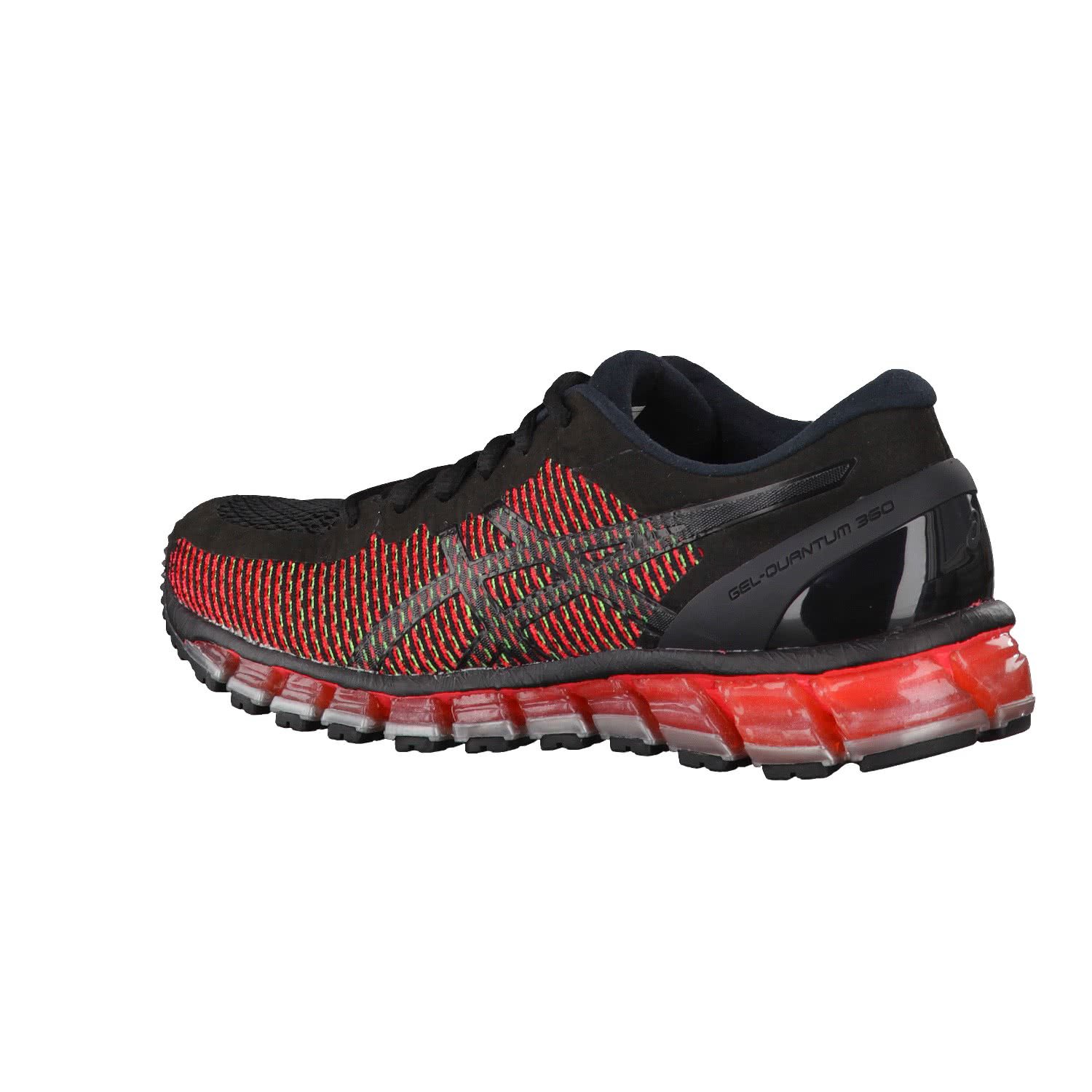ASICS Women's Gel Quantum 360 2 Running Shoes - Black/Green Gecko 9001 - Size 6.5 - Lightweight Cushioned Sneakers for Jogging, Gym Workouts & Daily Walking