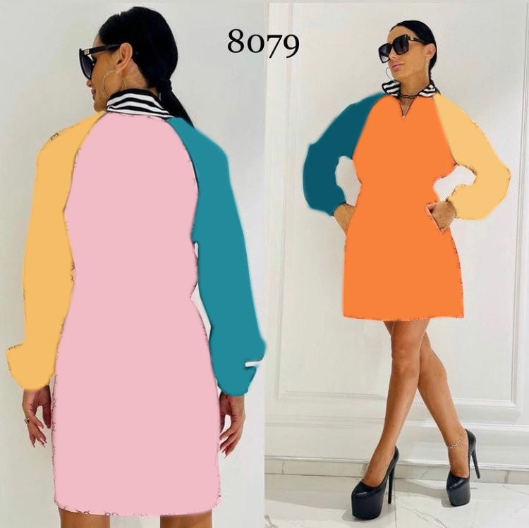Stylish Printed Zipper Waist Dress for Women - Fashionable Floral Summer Dress with Adjustable Waist - Perfect for Office, Date Night & Casual Outings