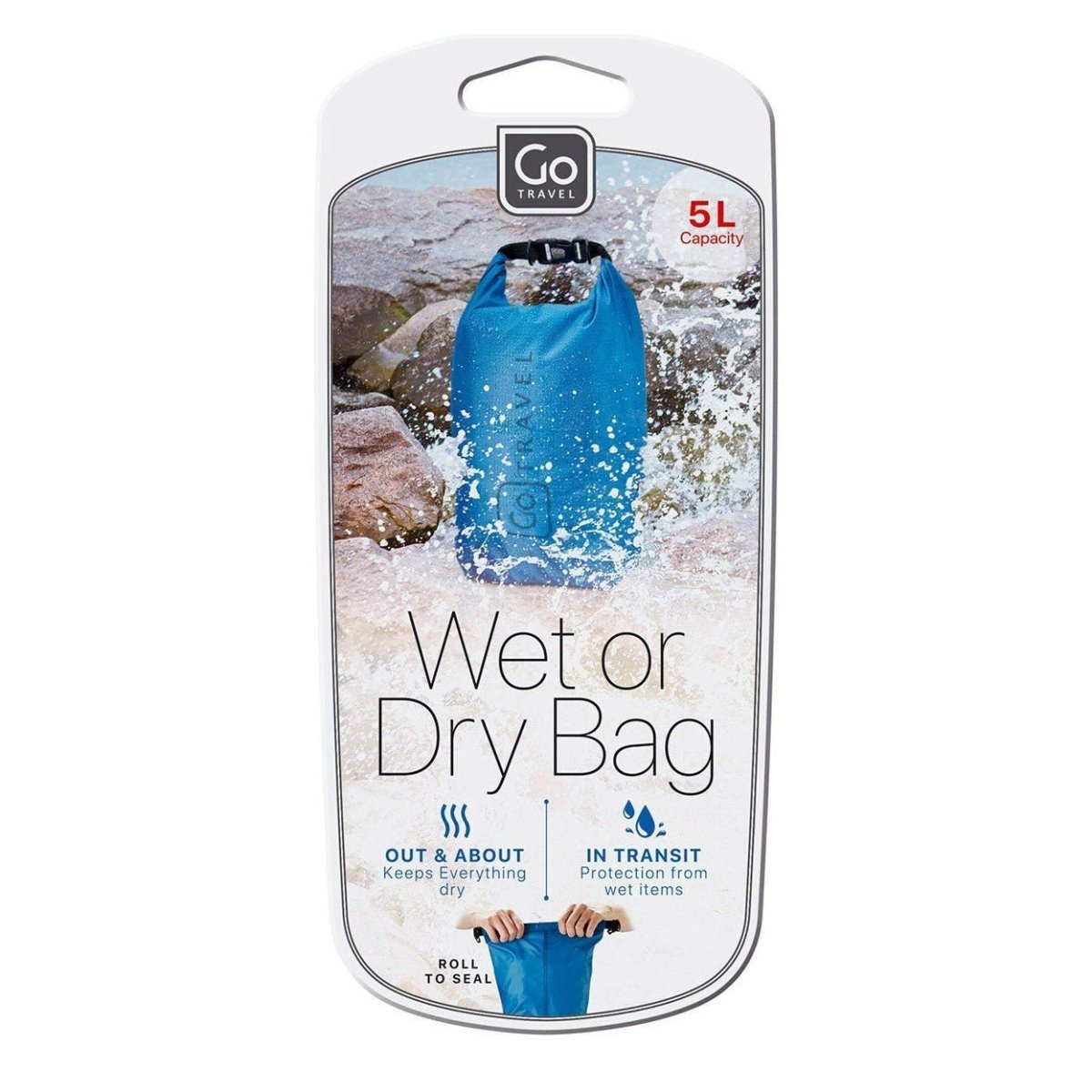 Waterproof Wet Dry Bag for Travel, Beach, Gym & Swimming - Lightweight & Durable Packing Pouch for Swimsuits, Towels & Toiletries