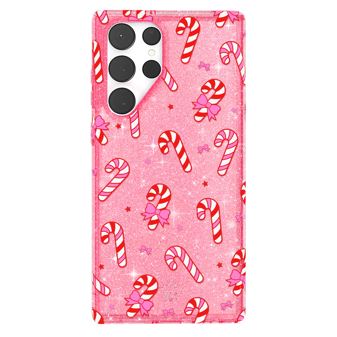 Pink Peppermint Princess Samsung Phone Case - Cute Protective Cover for Samsung Galaxy [Model] - Perfect Gift for Girls & Teens - School, Work, Everyday Use