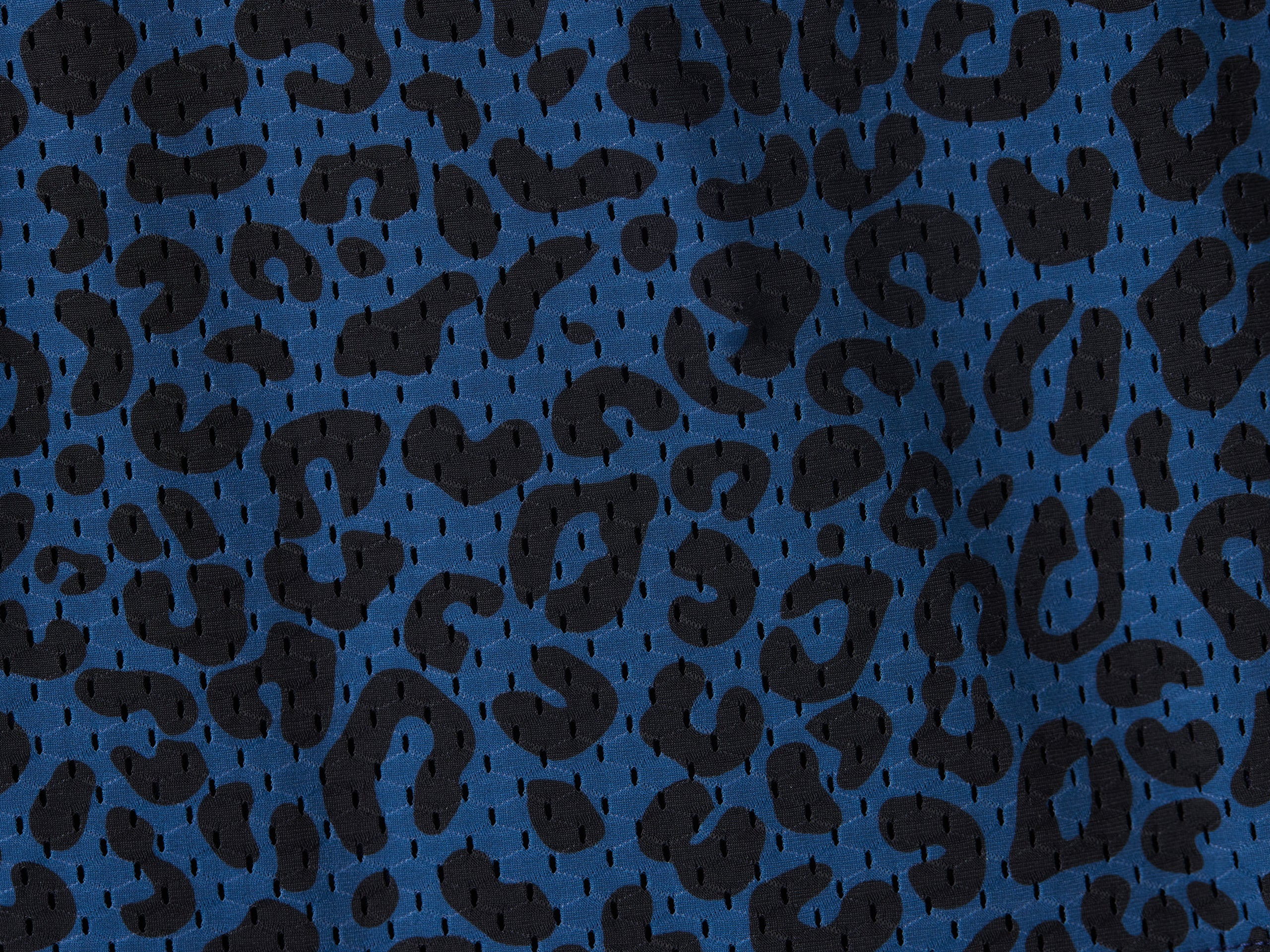 4 Pocket Lounge Shorts for Men - Comfortable Casual Shorts with Midnight Leopard Print | Perfect for Home, Gym, and Outdoor Activities