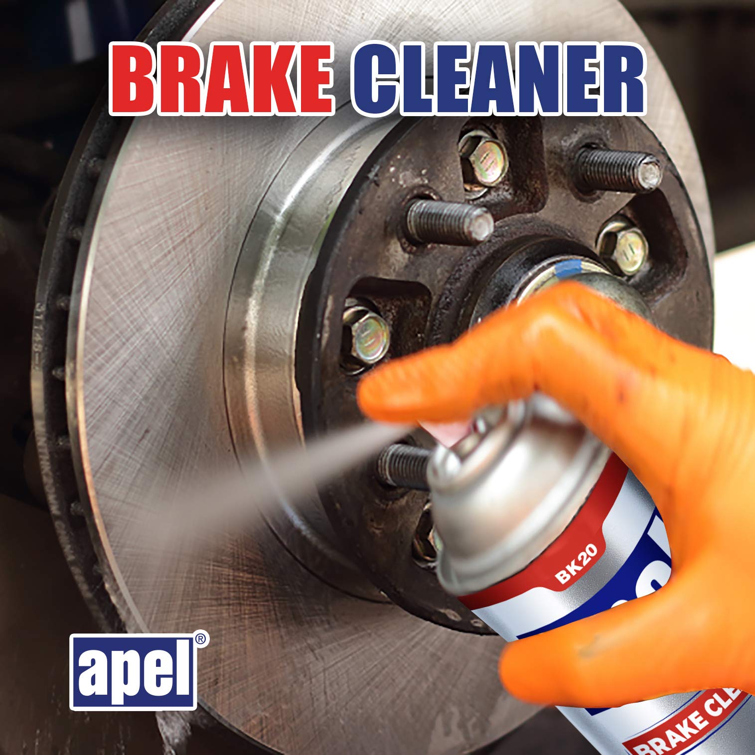 Non-Chlorinated Mitreapel Brake Cleaner - 12 Pack (15.1 fl oz Each) for Disc Brakes, Pads, Calipers, Springs, Rotors & Clutch - Professional Automotive Cleaning Solution for DIY Mechanics & Car Enthusiasts
