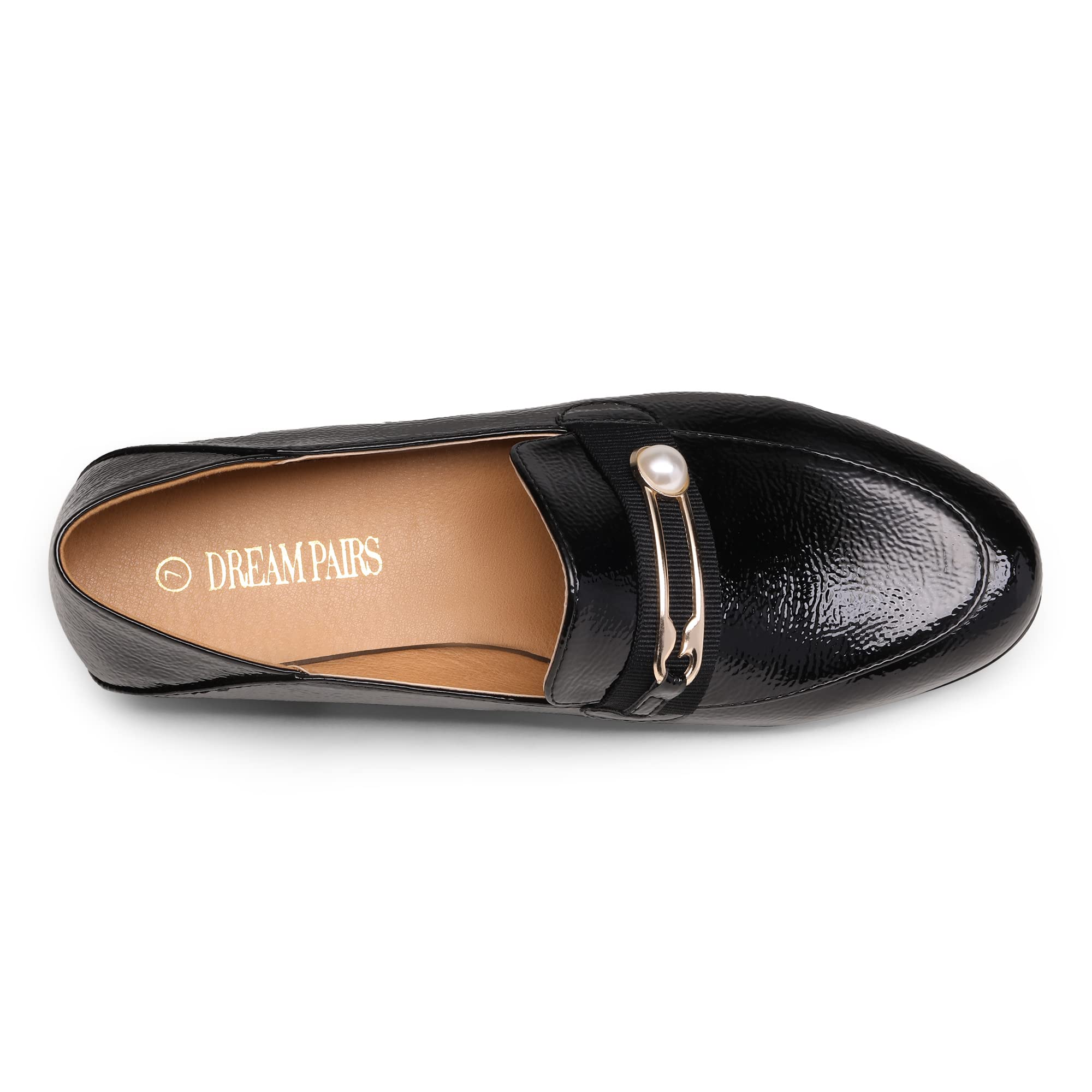DREAM PAIRS Women's Slip On Loafers - Comfortable Round Toe Casual & Dressy Flats for Work, Office & Everyday Wear