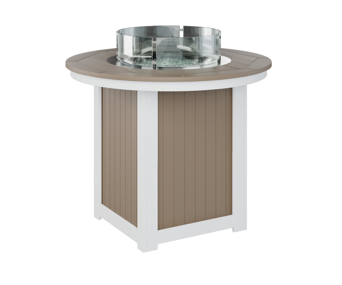Berlin Gardens Donoma 44-Inch Round Outdoor Fire Pit Table - Counter Height Gas Fire Table for Patio, Deck, Backyard & Poolside Gatherings