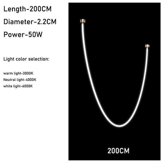 Nordic Minimalist Line Pendant Light - Modern Geometric Art Chandelier for Living Room, Kitchen, Hotel Lobby, Villa & Loft - Perfect for Dining Areas, Bedroom Lighting & Contemporary Interior Design
