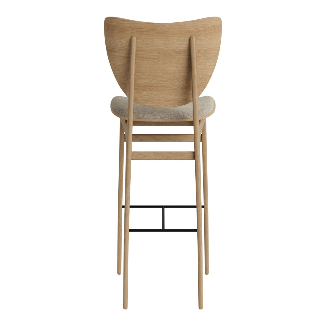 Stylish Upholstered Elephant Bar Chair - Comfortable Counter Height Stool for Kitchen Island, Breakfast Nook & Home Bar Decor