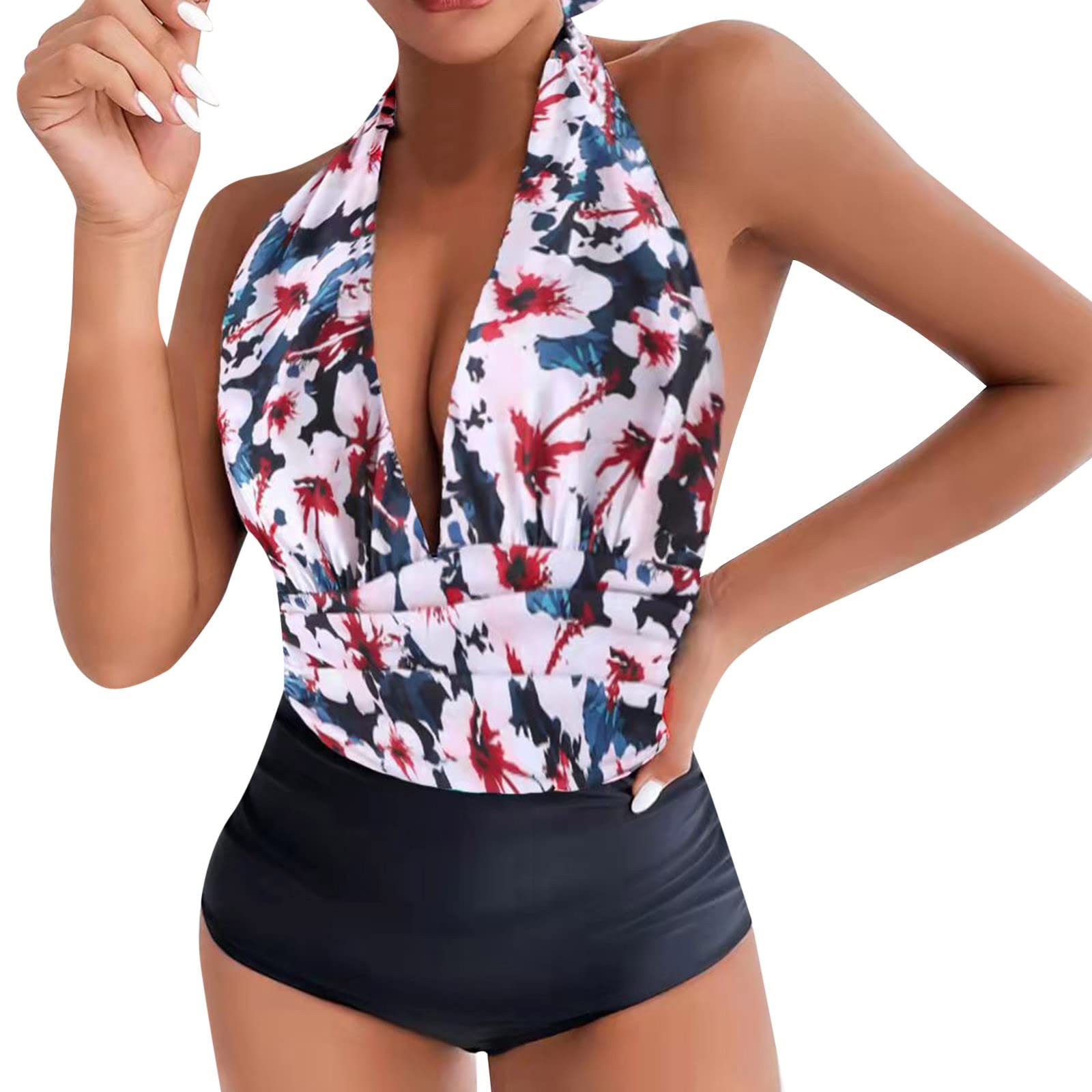 Women's Athletic One-Piece Swimsuits - High Performance Training & Swimming Bathing Suits - Sport Monokini Swimwear for Women - Perfect for Lap Swimming, Water Aerobics & Beach Workouts (Size D, S)