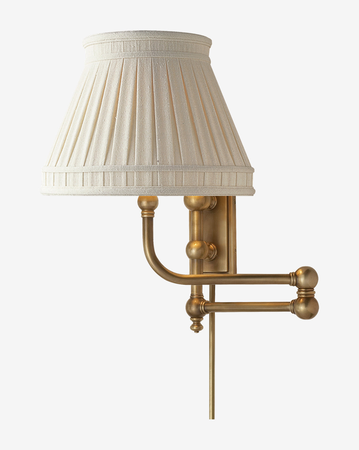 Pimlico Swing Arm Wall Sconce - Adjustable Brass Wall Light for Bedroom, Living Room & Hallway - Vintage Industrial Lighting Fixture