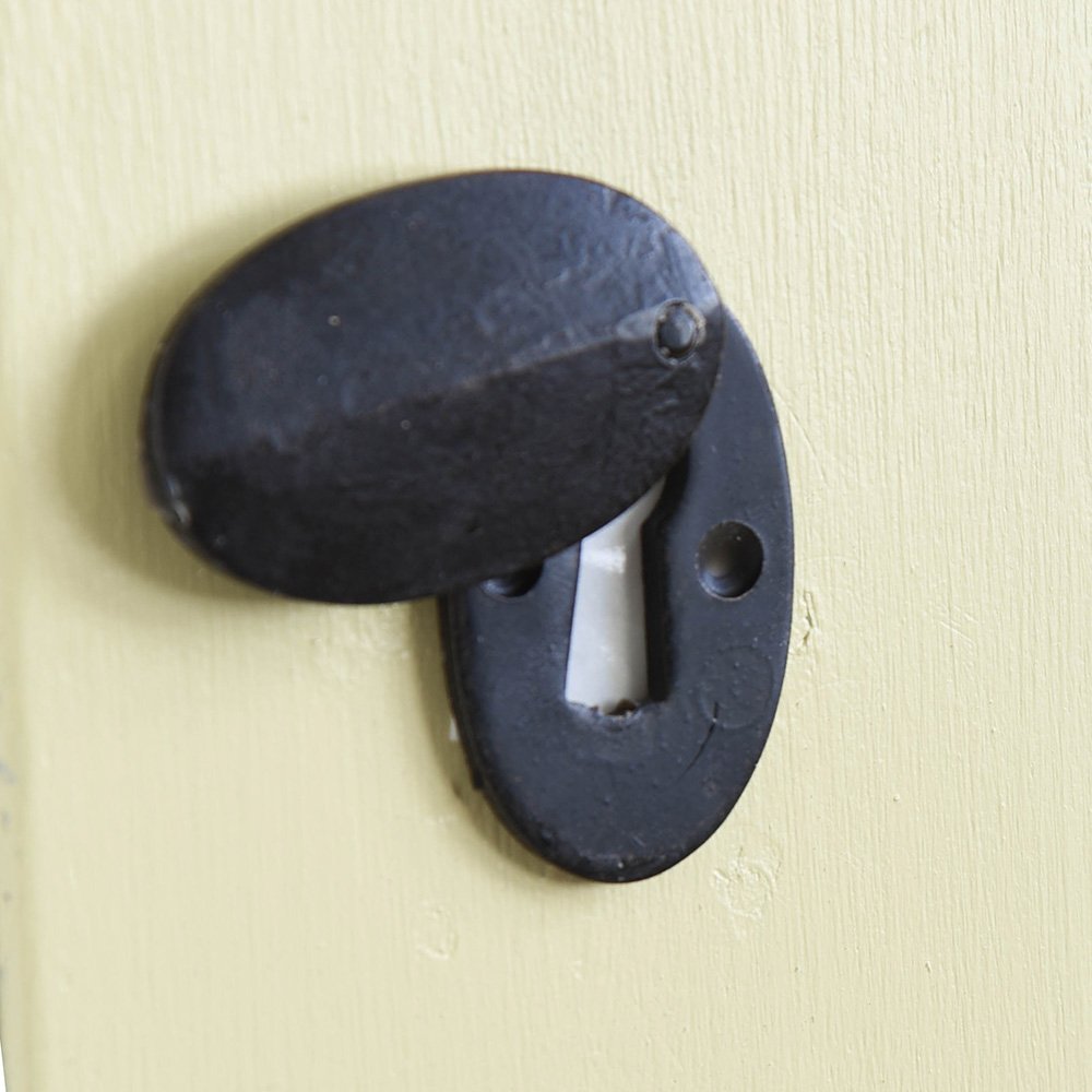 Black Beeswax Oval Door Escutcheon - Rustproof Exterior Hardware for Home & Office Doors | Perfect for Entryways, Bedrooms, and Cabinets