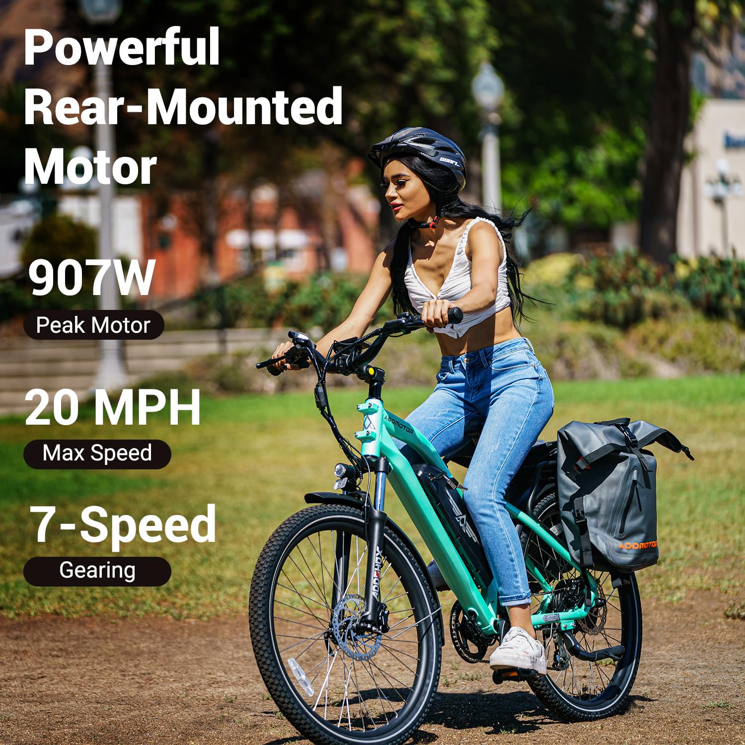 ADDMOTOR CITYPRO E-43 500W Electric Bike for Adults - 720WH 48V 15Ah UL Certified Battery, 95 Mile Range, 26