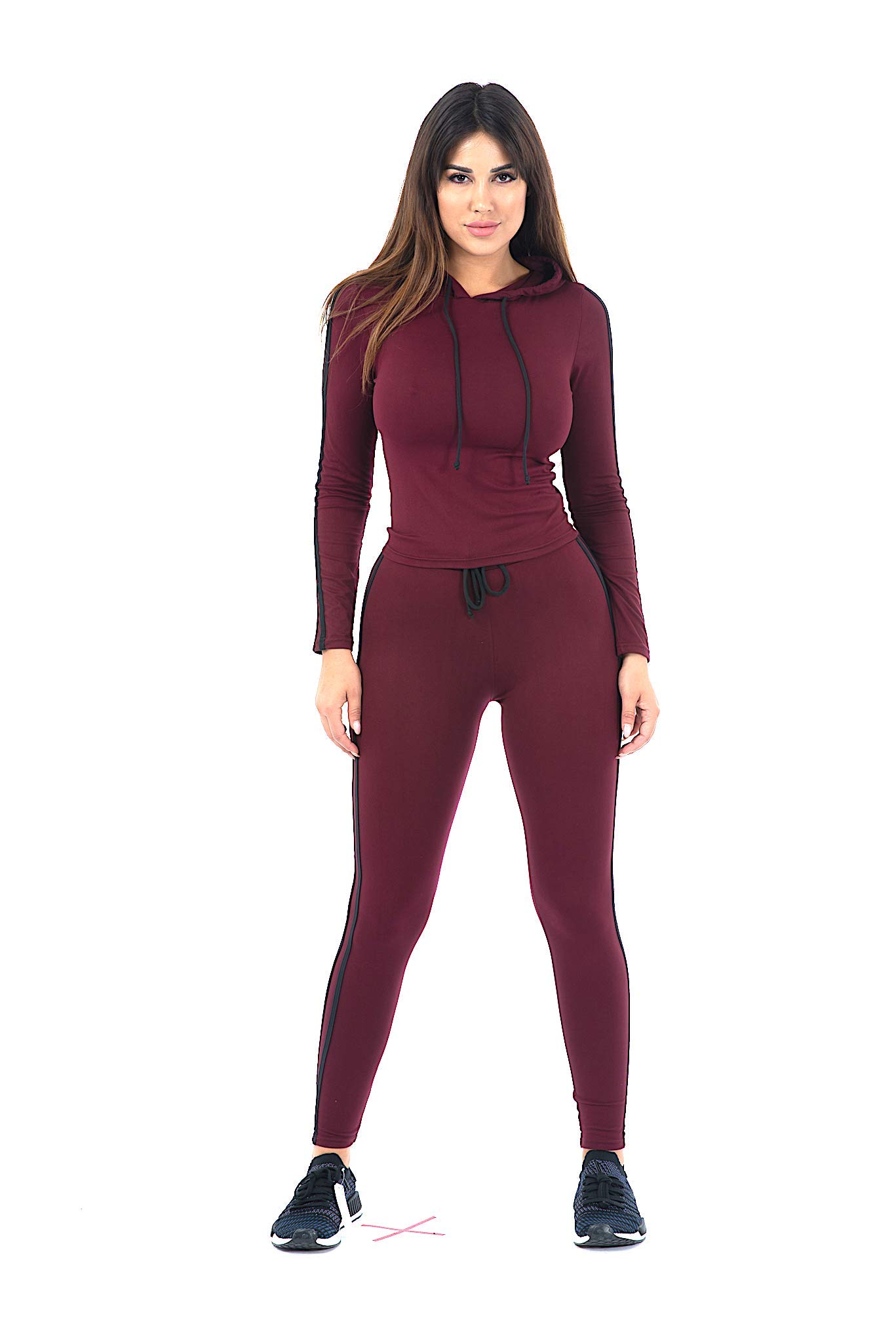 2-Piece Tracksuit Set for Men & Women - Soft Comfortable Jogger Pants & Hoodie - Breathable All-Season Activewear for Running, Gym, Tennis & Casual Wear
