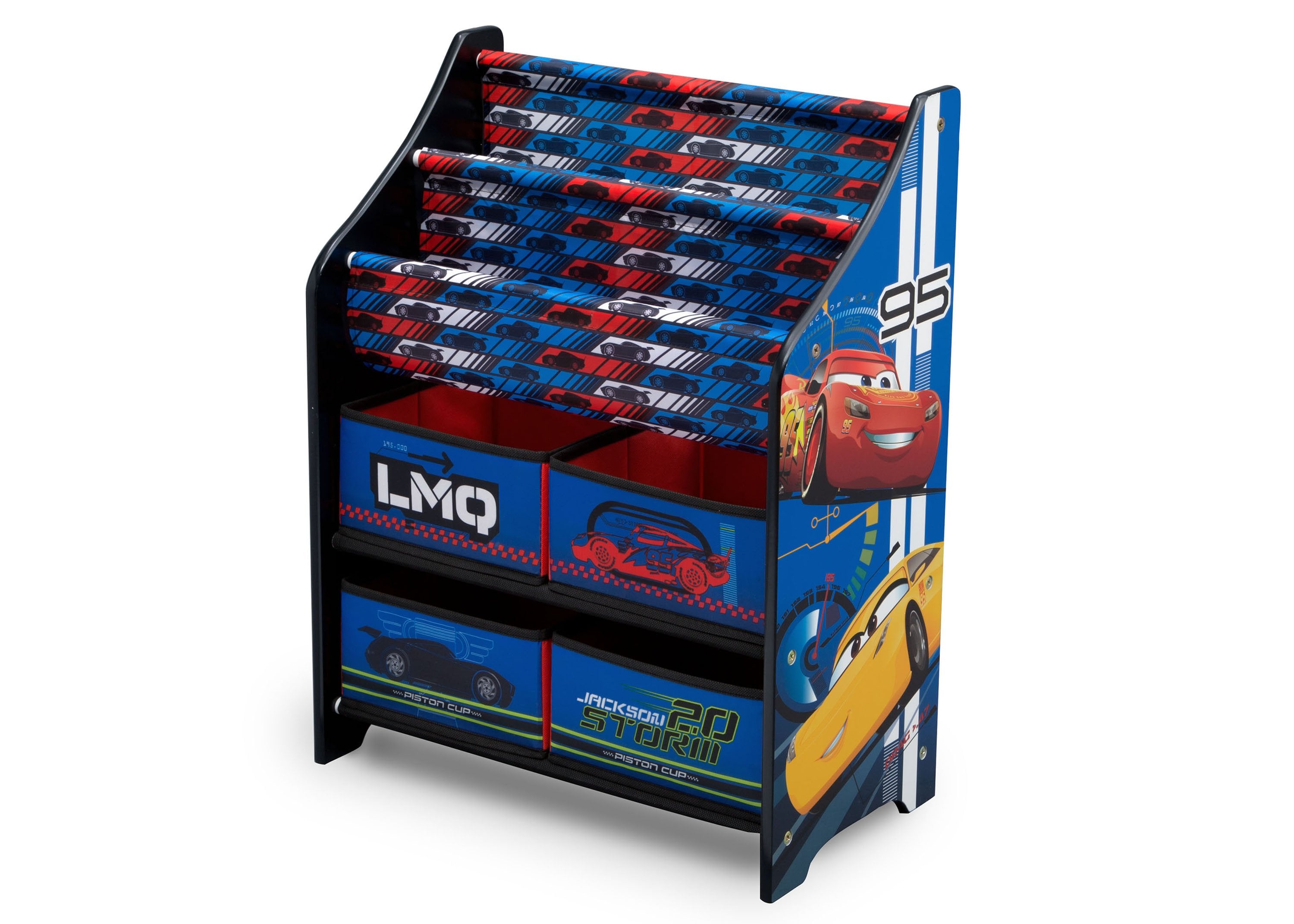 Car Book and Toy Organizer for Kids - Storage Bin with 12 Pockets for Books, Toys, and School Supplies - Perfect for Nursery, Playroom, and Classroom Organization