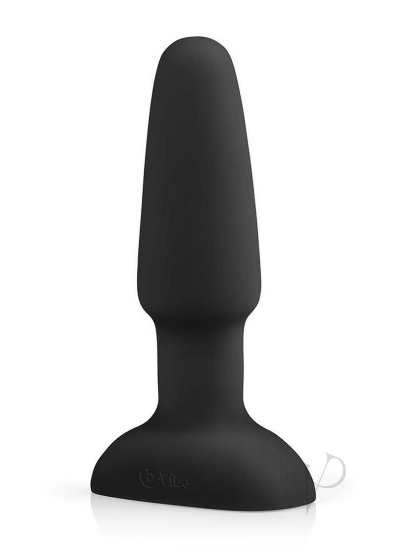 B Vibe Rimming Plug 2 - Rechargeable Silicone Anal Plug for Men & Women - Black - Perfect for Couples Play & Solo Pleasure