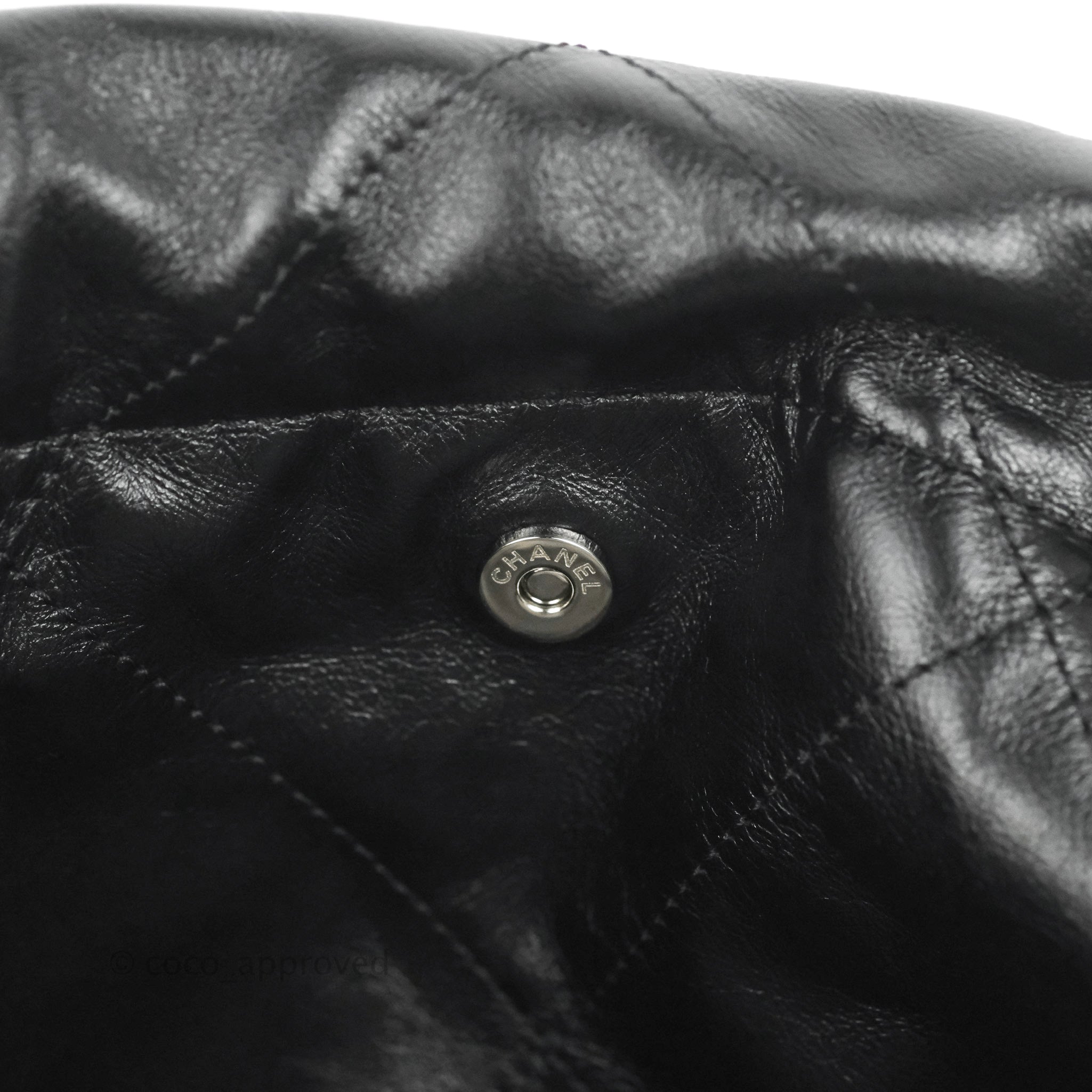 Chanel 22 Bag Black Calfskin Leather with So Black Hardware - Luxury Shoulder Bag for Women, Perfect for Evening Events & Daily Use