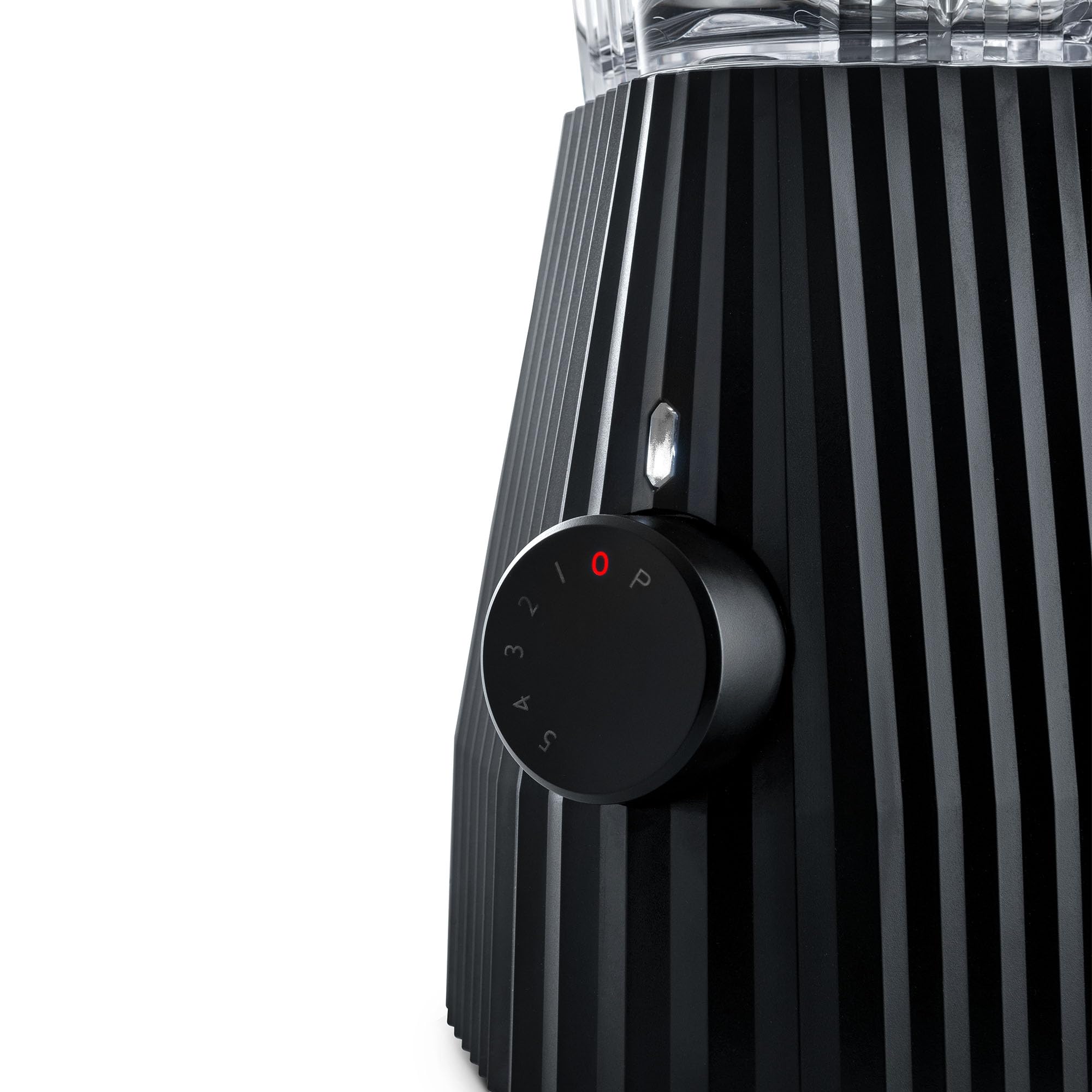 Alessi Plissé MDL09B/USA 700W Blender - High-Performance Thermoplastic Resin & PCTG Pitcher with US Plug, Black - Perfect for Smoothies, Cocktails & Kitchen Blending