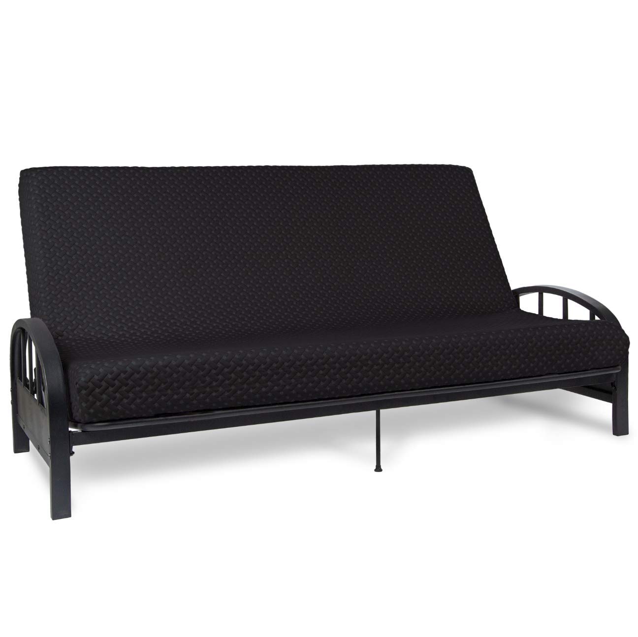 Milliard Full Size Memory Foam Futon Mattress - 8 Inch Thick, CertiPUR-US Certified, Black - Perfect for Guest Beds, Dorm Rooms & Small Apartments