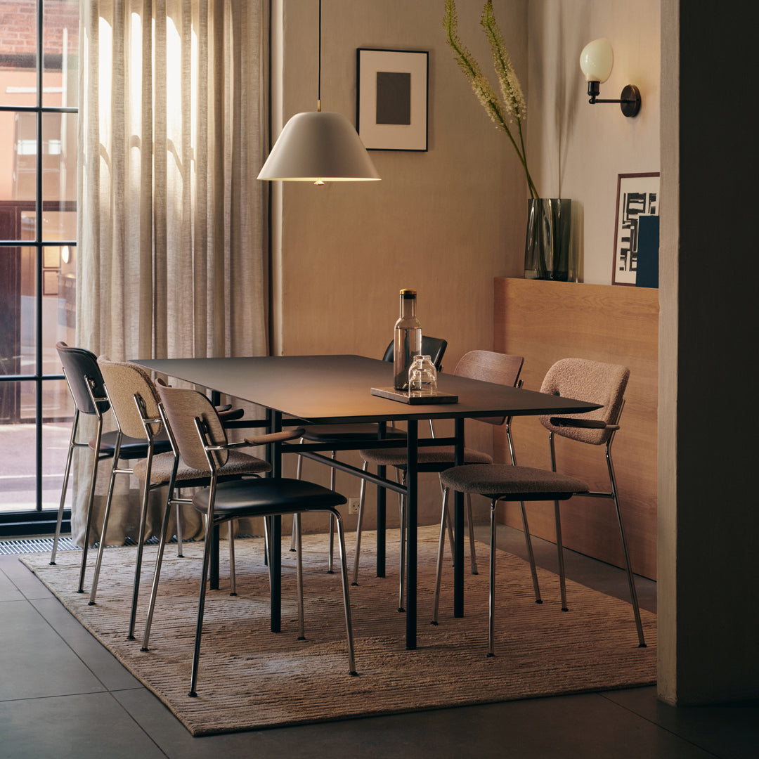 Modern Co Dining Chair with Armrests - Fully Upholstered Comfortable Seat for Kitchen, Dining Room & Breakfast Nook
