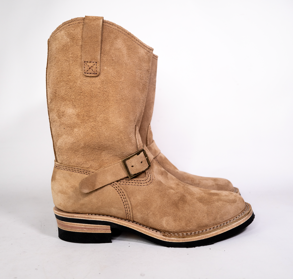 Wesco Boots X The Shop Honey Badger Morrison Work Boots - Durable Leather Steel Toe Boots for Construction, Hiking & Outdoor Work