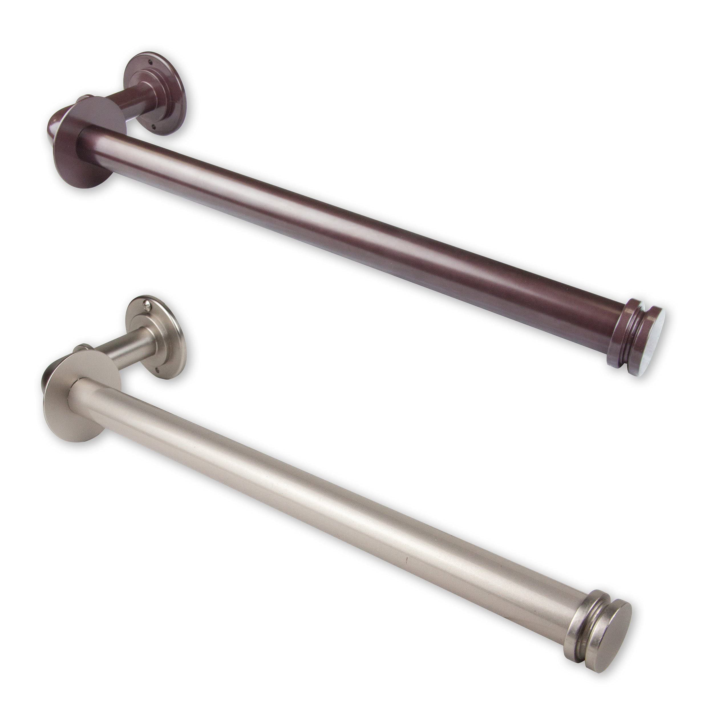 Industrial Pipe Design Triple Toilet Paper Holder & Single Kitchen Towel Rack - Satin Nickel Finish | Bathroom & Kitchen Organization Storage Solution